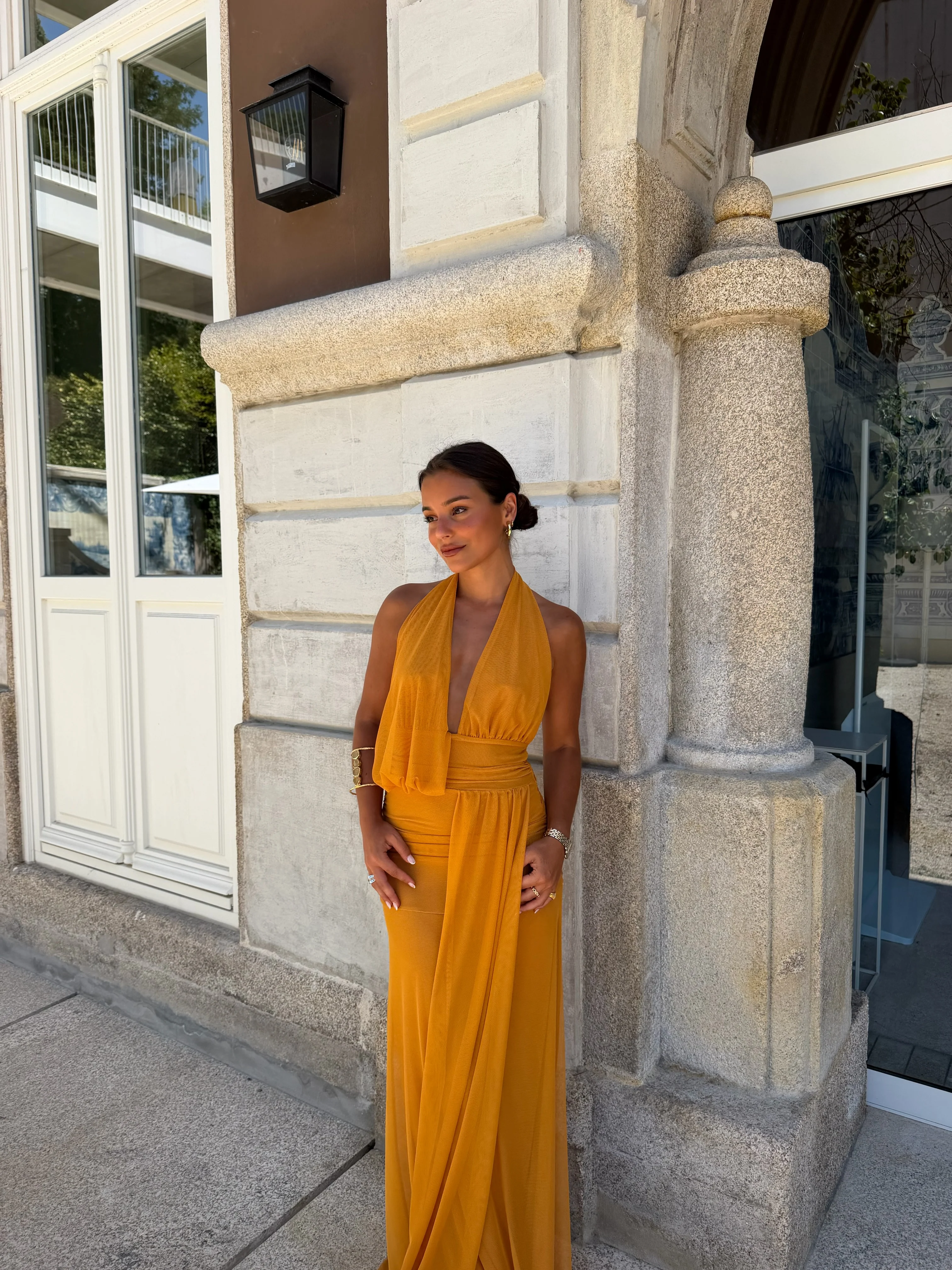 Aina Dress in Toasted Yellow - Shipping/Envio from 24/07 to 31/07 - Image 4