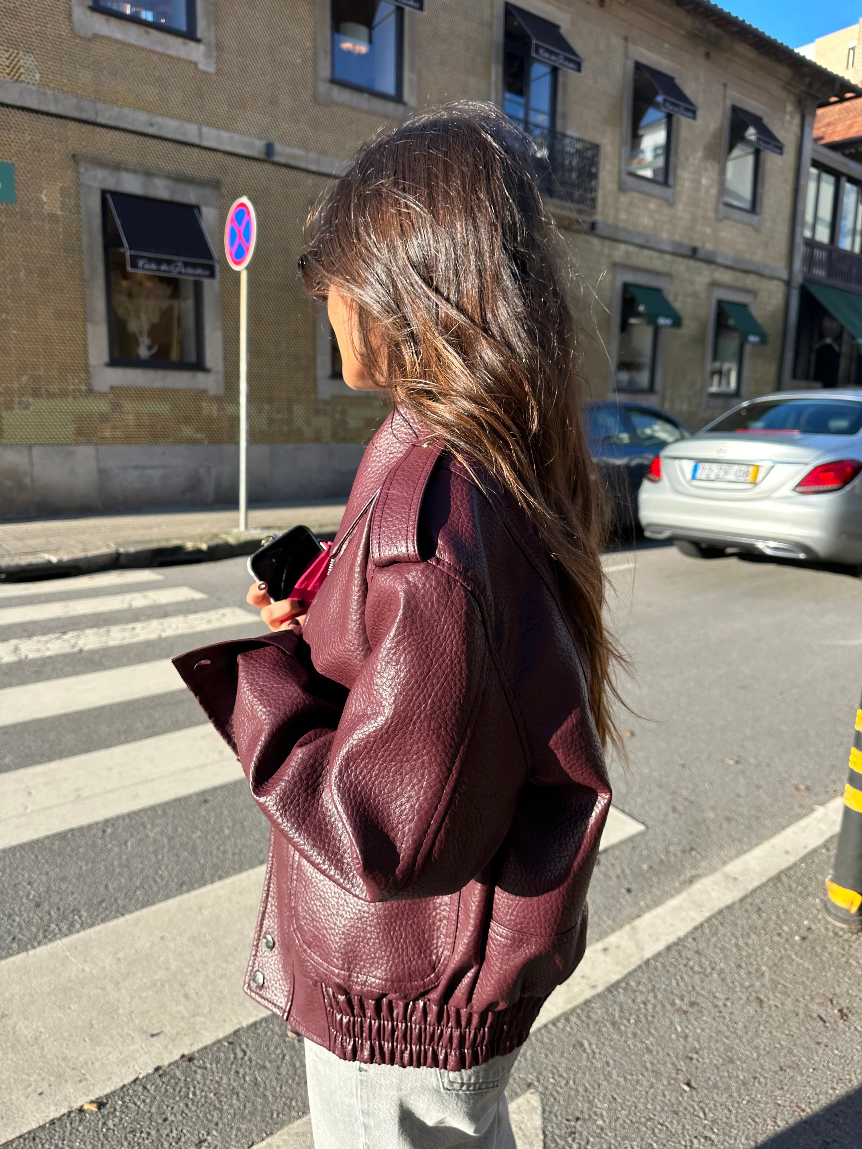 Barcelona Jacket in Burgundy - Image 6