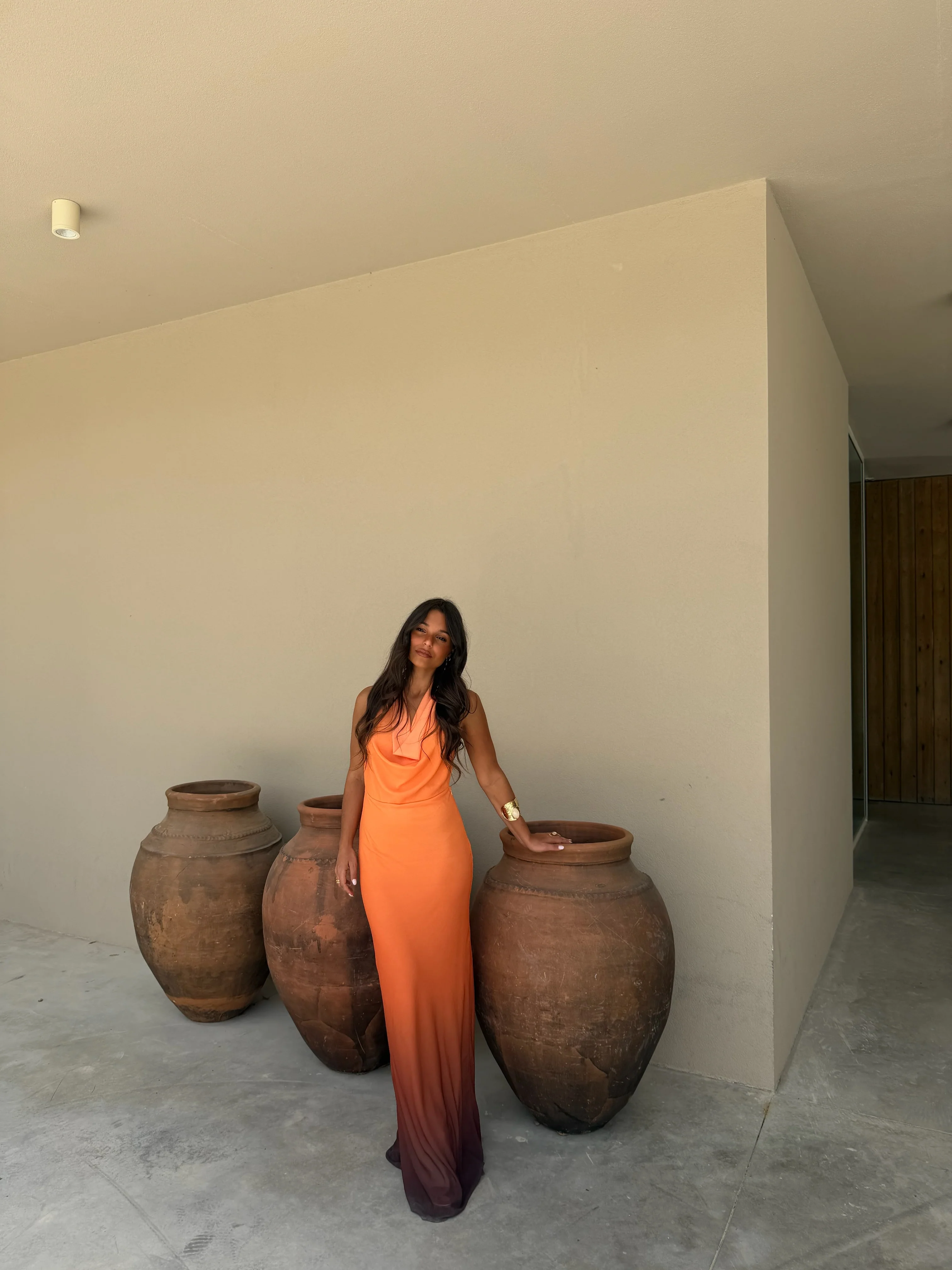 Degrade Orange Dress