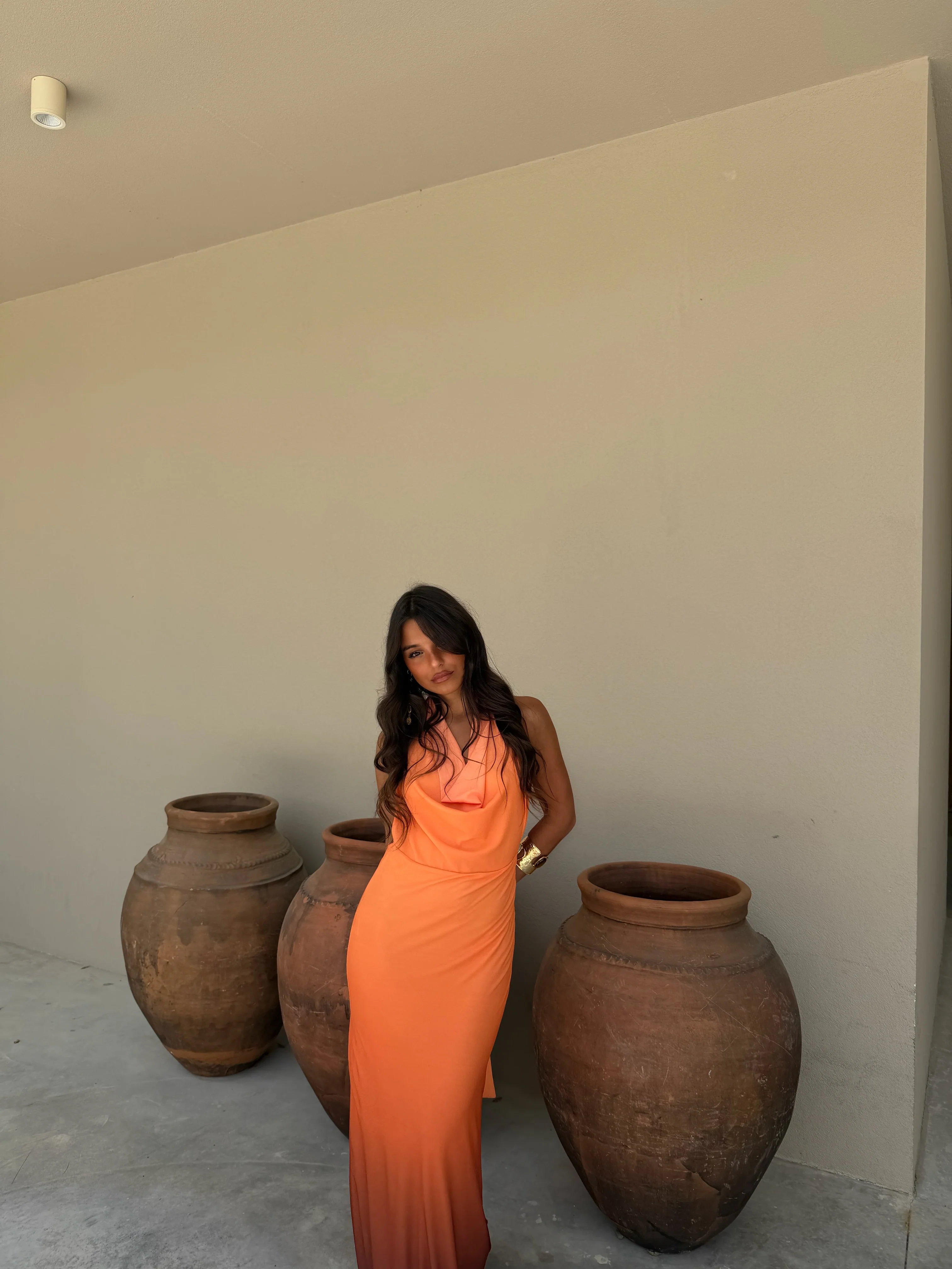 Degrade Orange Dress - Image 3