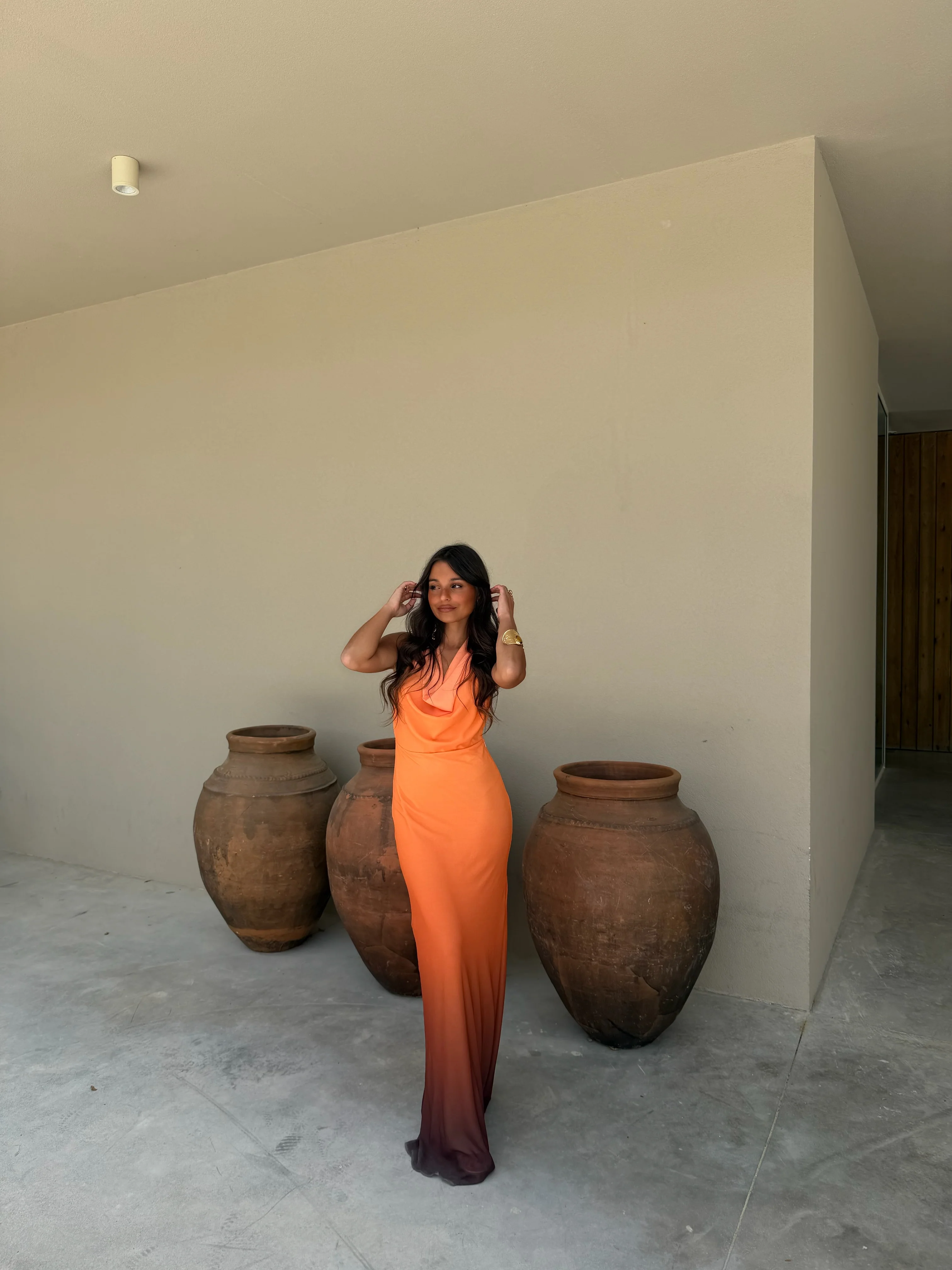 Degrade Orange Dress - Image 4