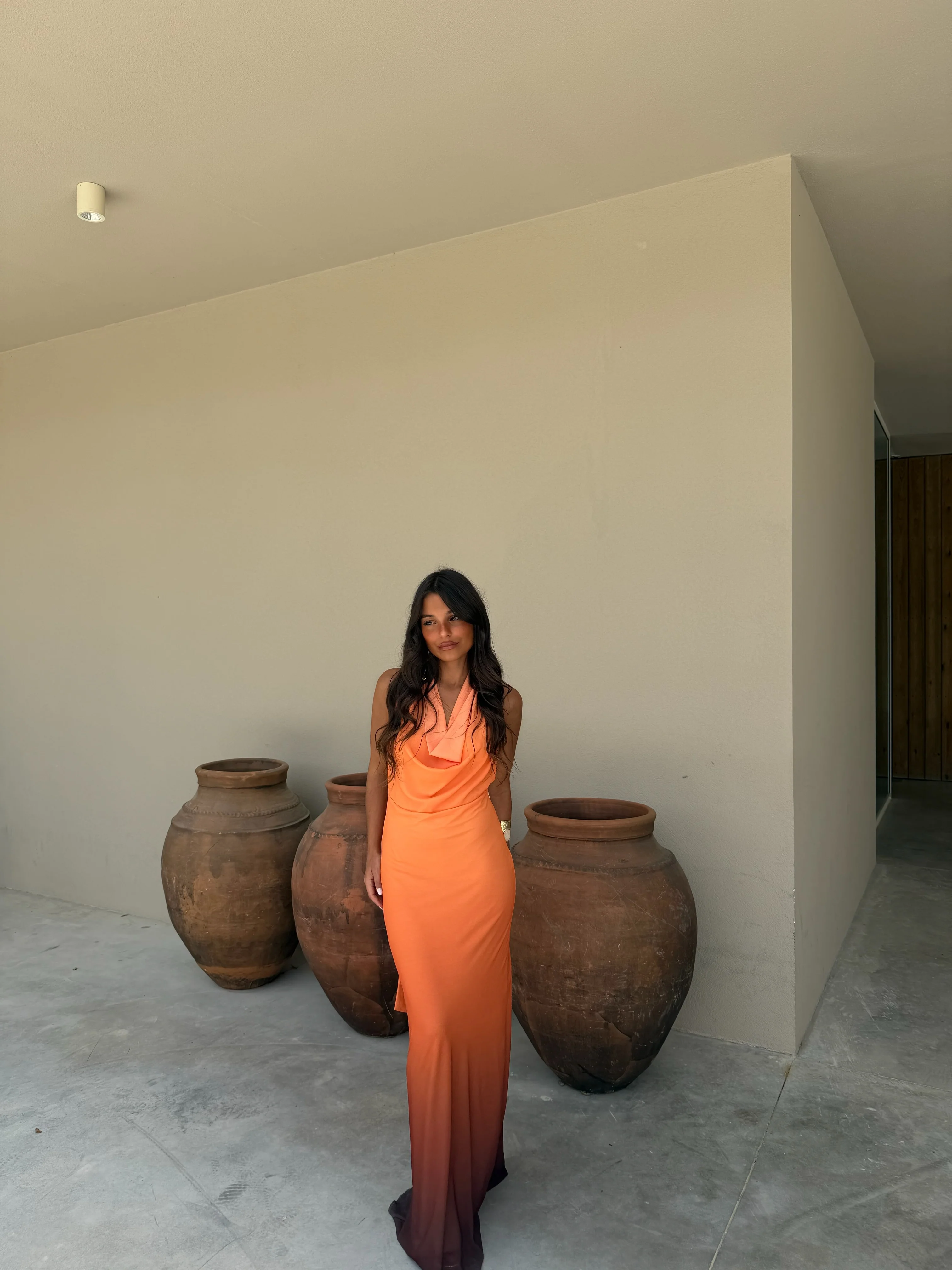 Degrade Orange Dress - Image 6