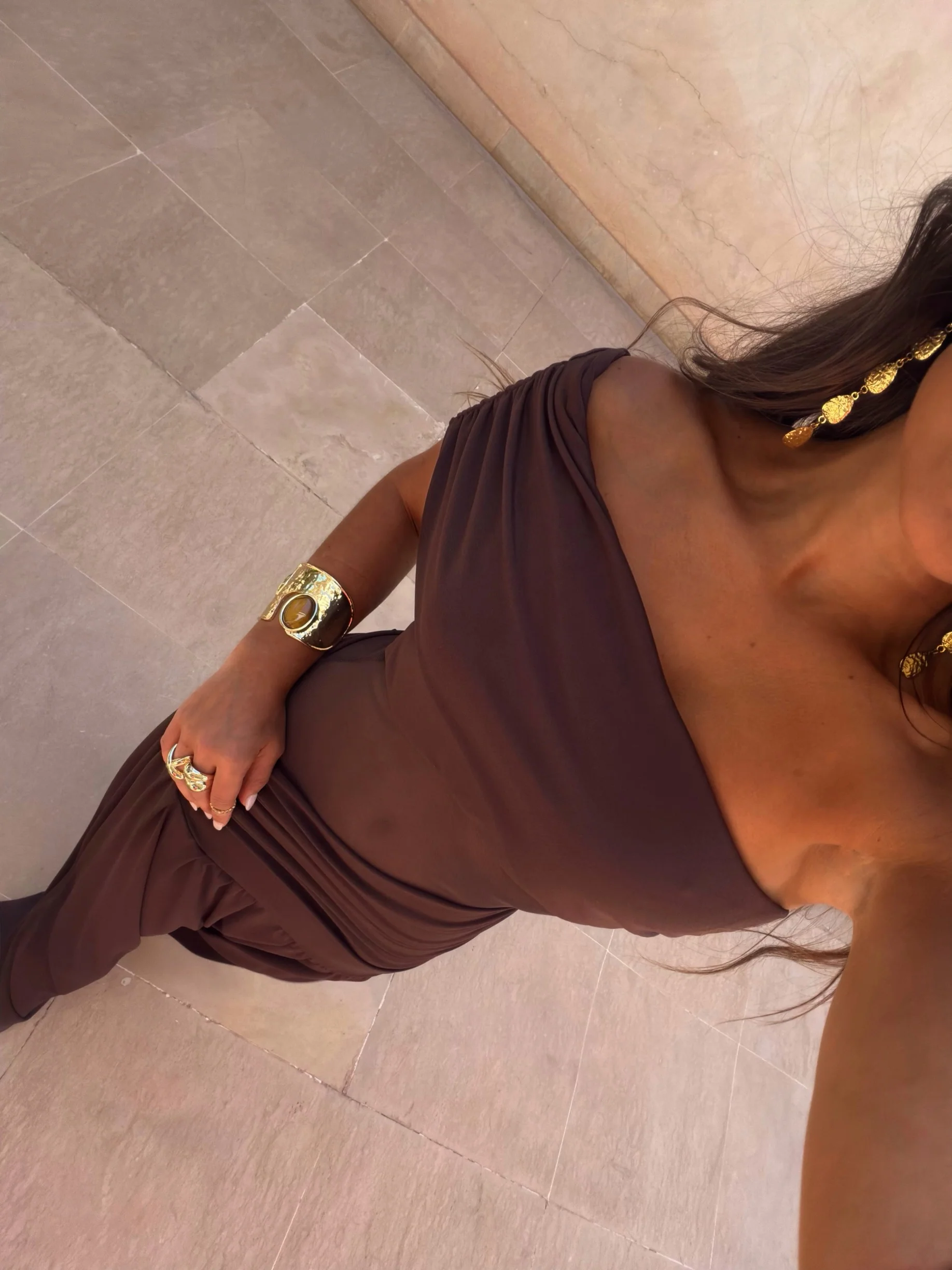 Dune Dress in Brown - Image 2