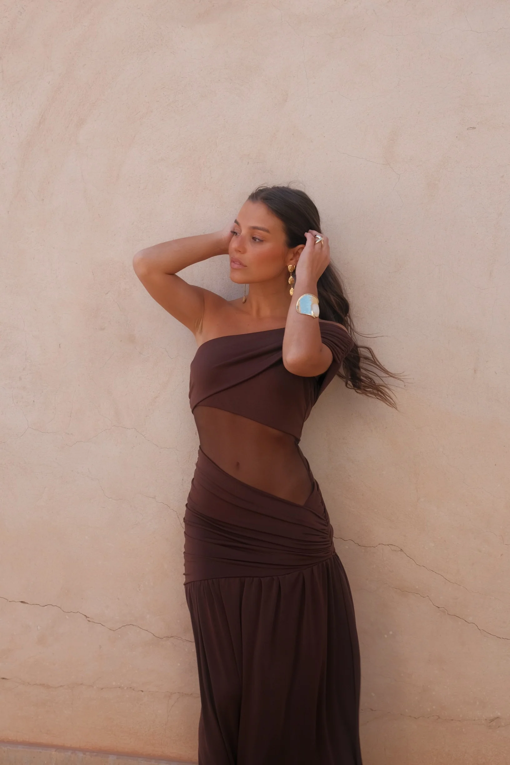 Dune Dress in Brown - Image 8