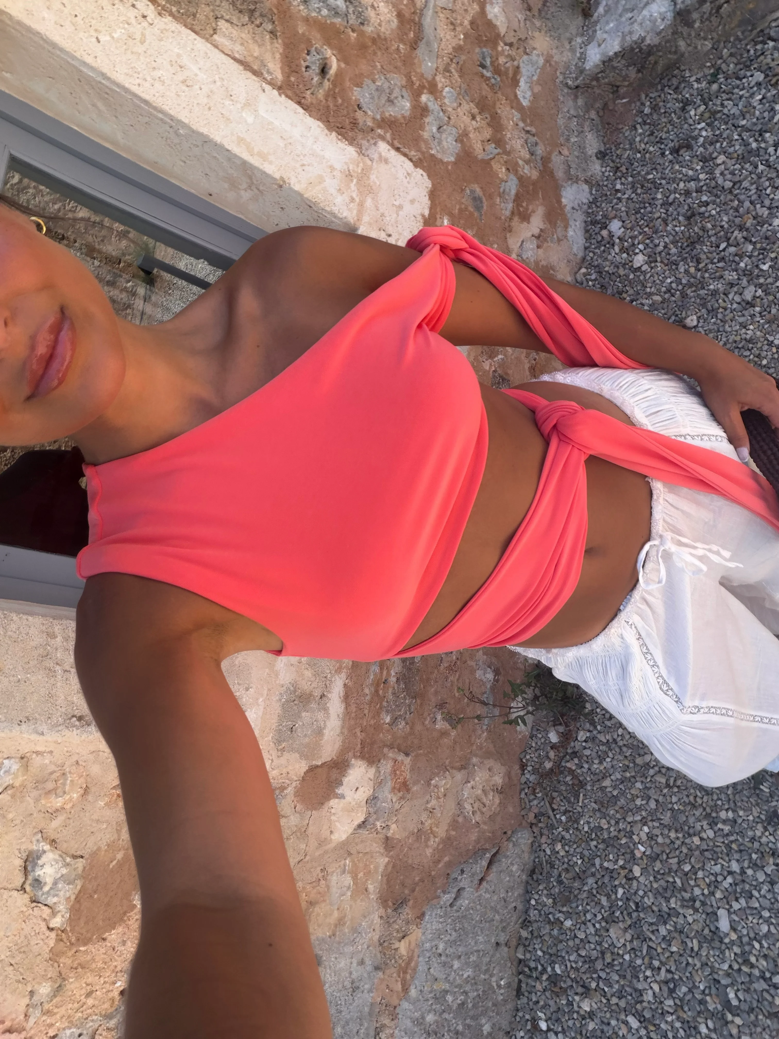 Gaia Top in Coral - Image 3