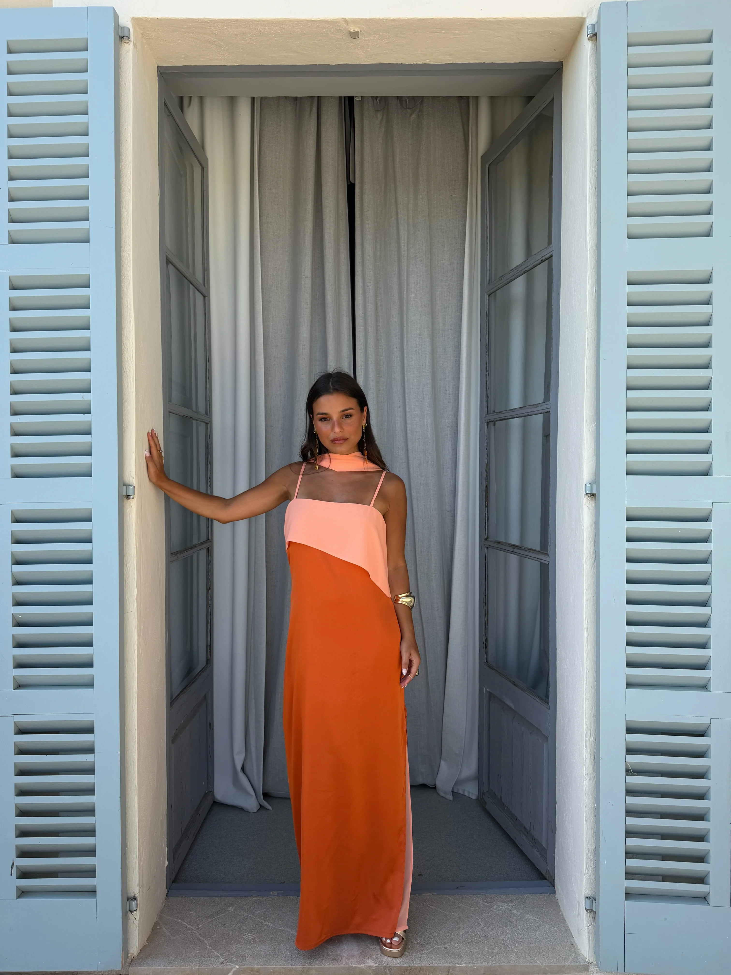 Joanna Dress In Orange - Shipping/Envio 17/07 to 24/07 - Image 5