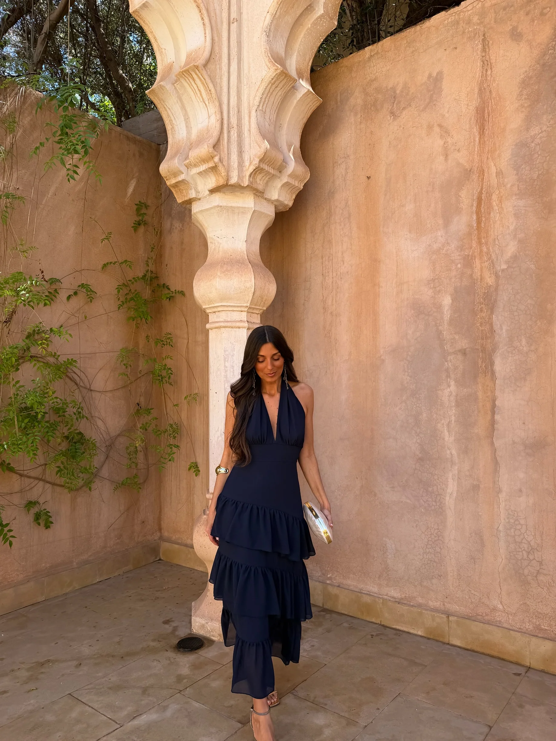 Manila Dress in Navy Blue - Image 3