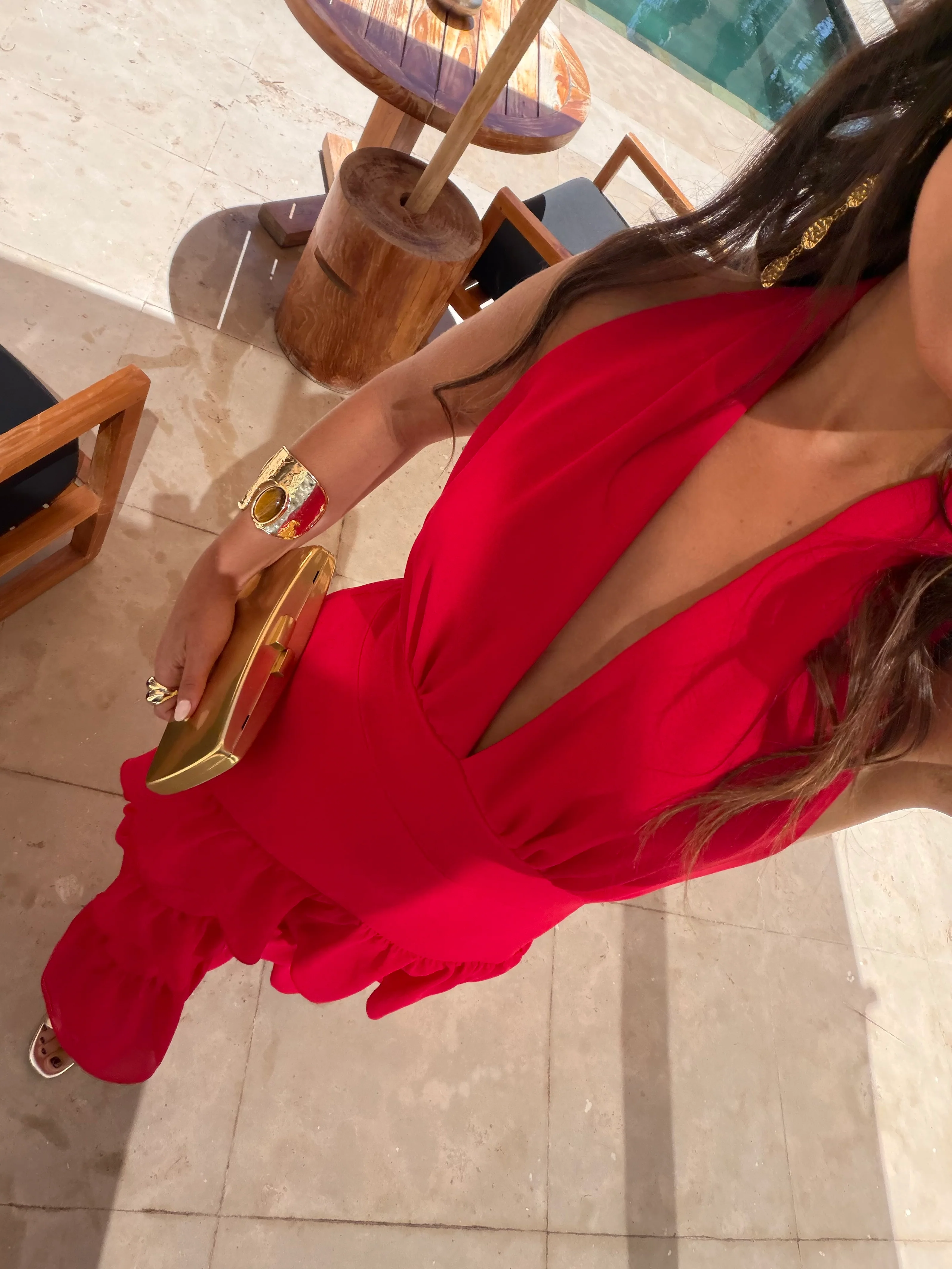 Manila Dress in Red - Image 4