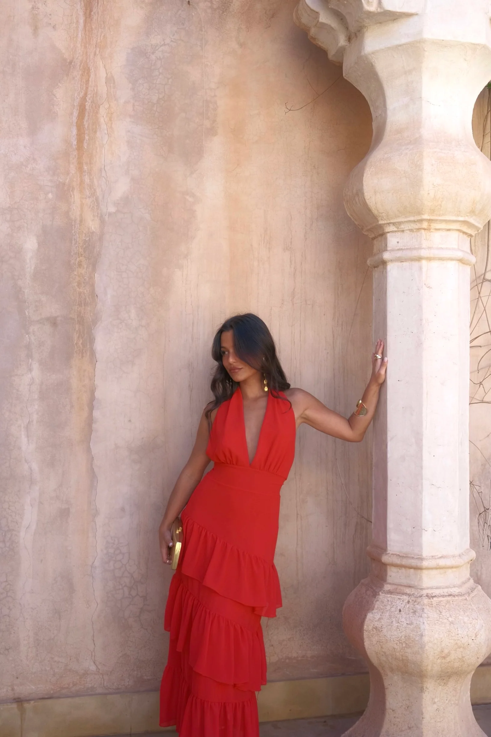 Manila Dress in Red - Image 9