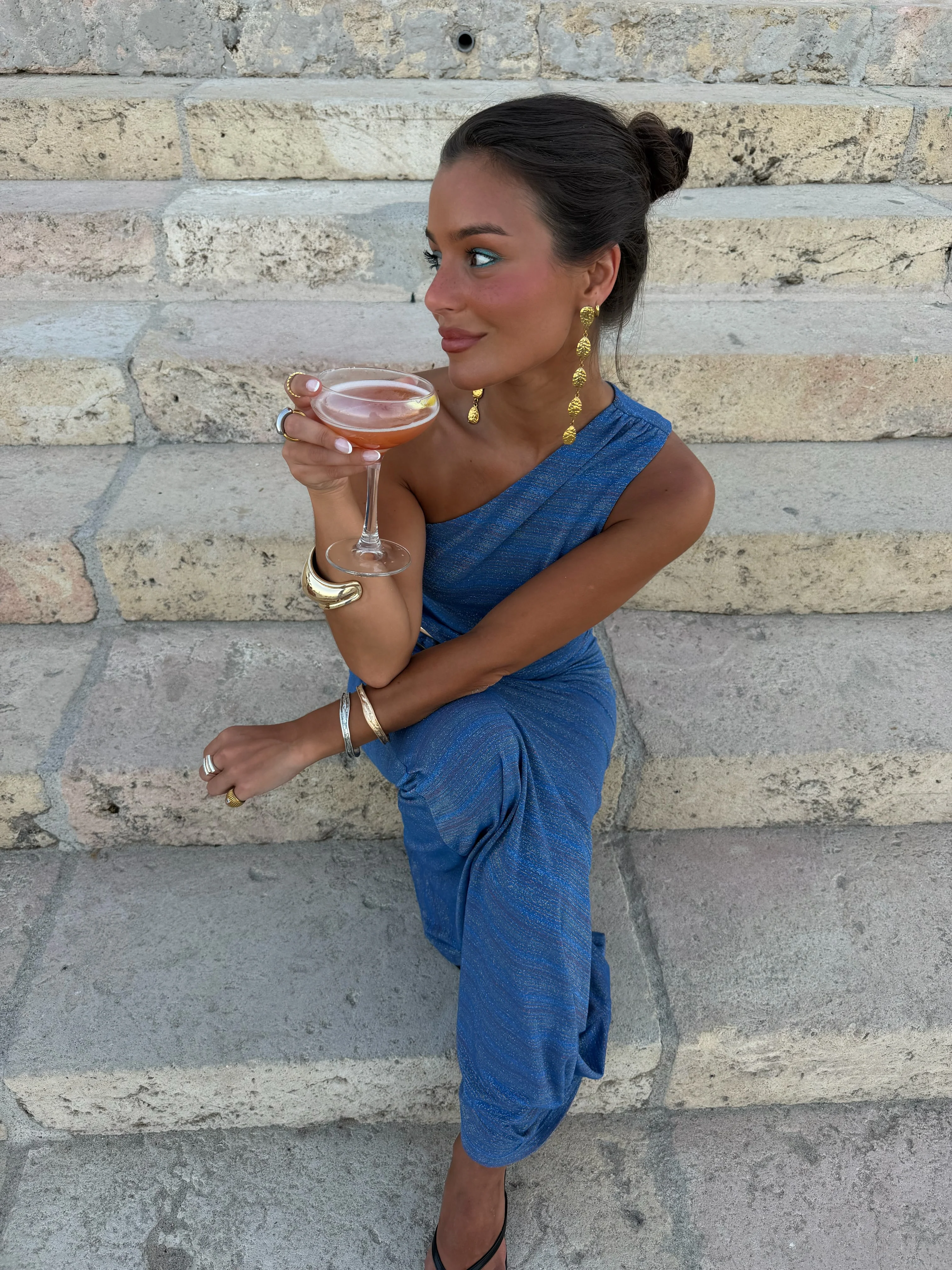 Nera Dress in Blue - Shipping/Envio from 27/07 to 03/08 - Image 5