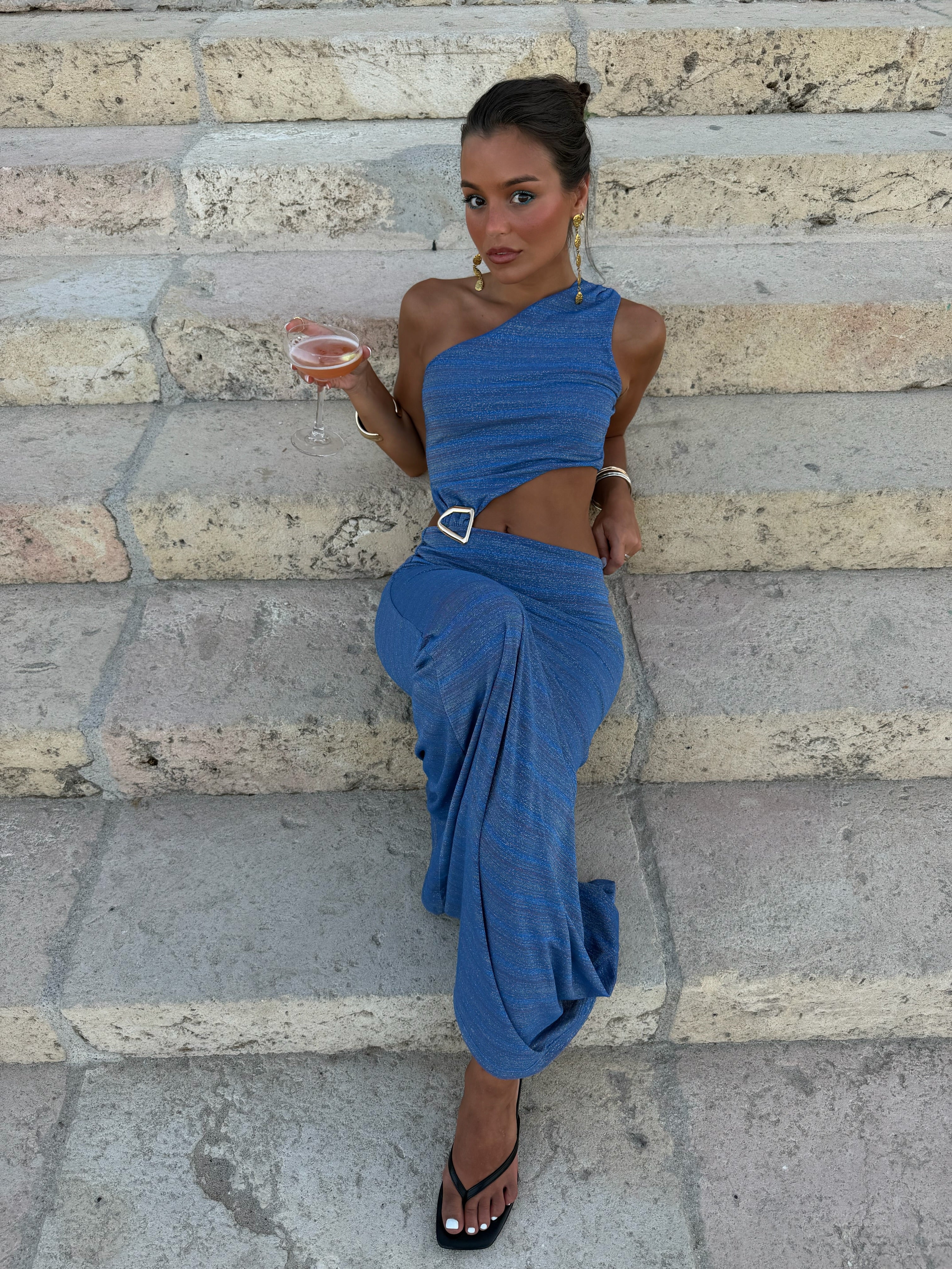 Nera Dress in Blue - Shipping/Envio from 27/07 to 03/08 - Image 7