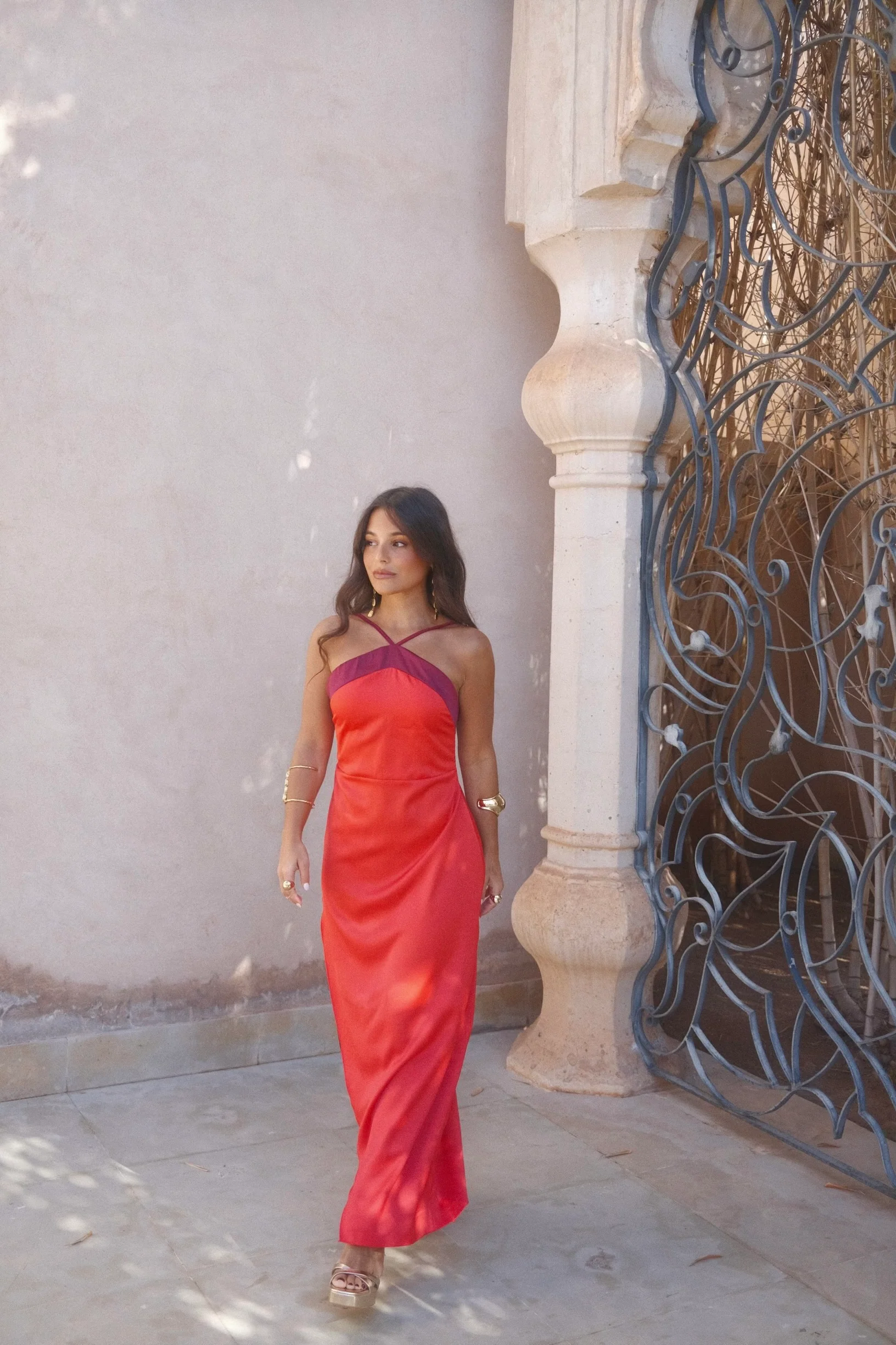 Oasis Dress in Red - Image 8