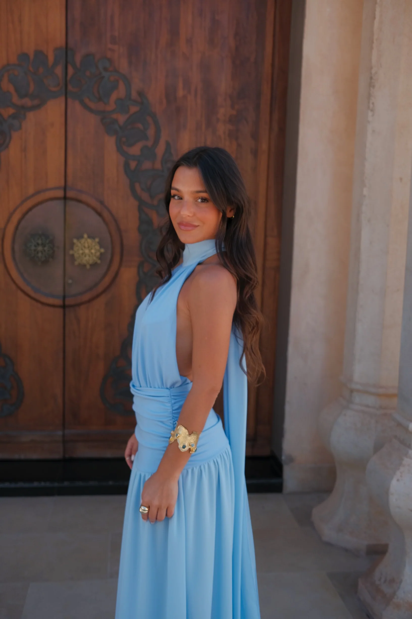 Paloma Dress in Blue - Image 12