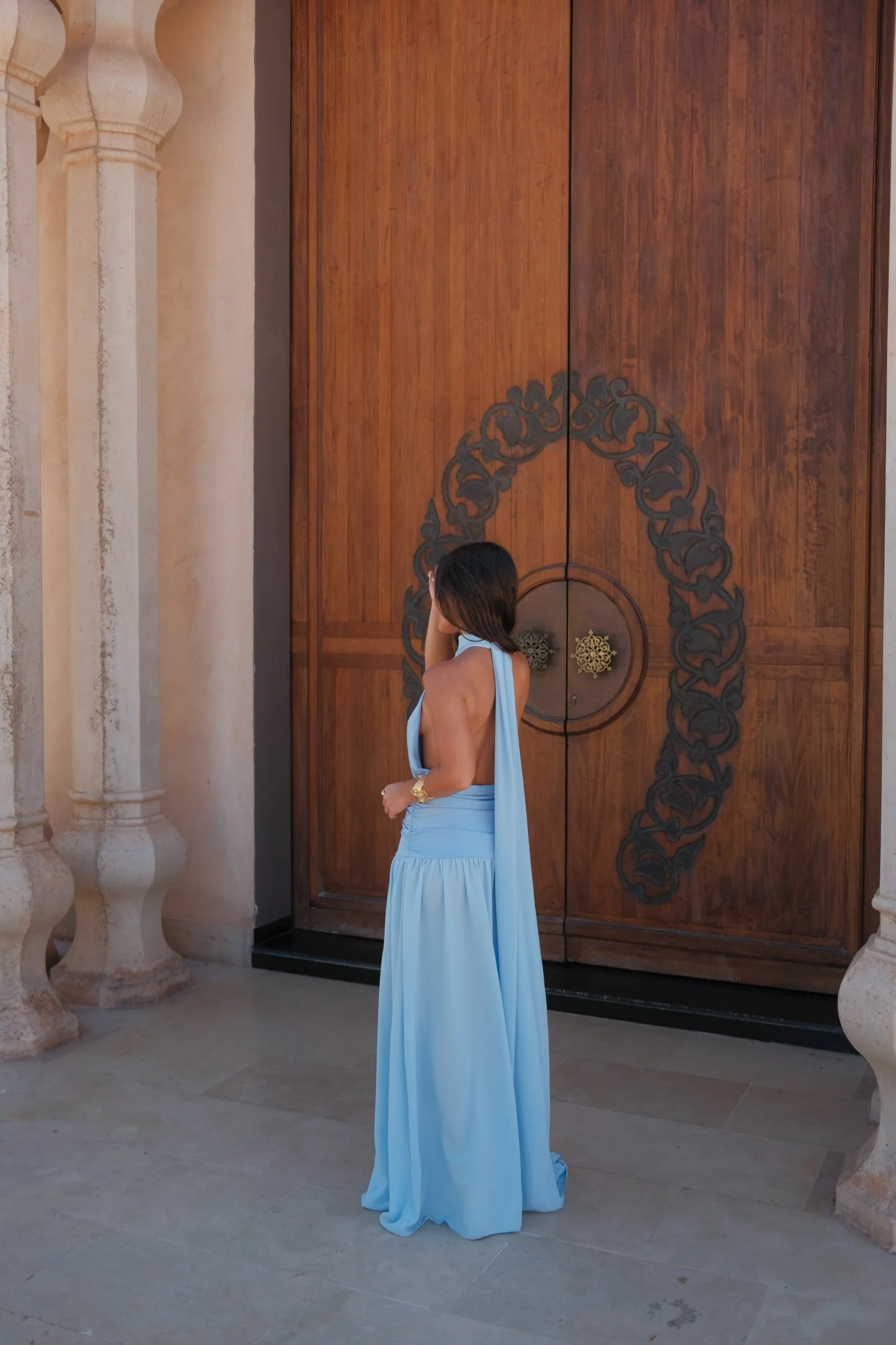 Paloma Dress in Blue - Image 6