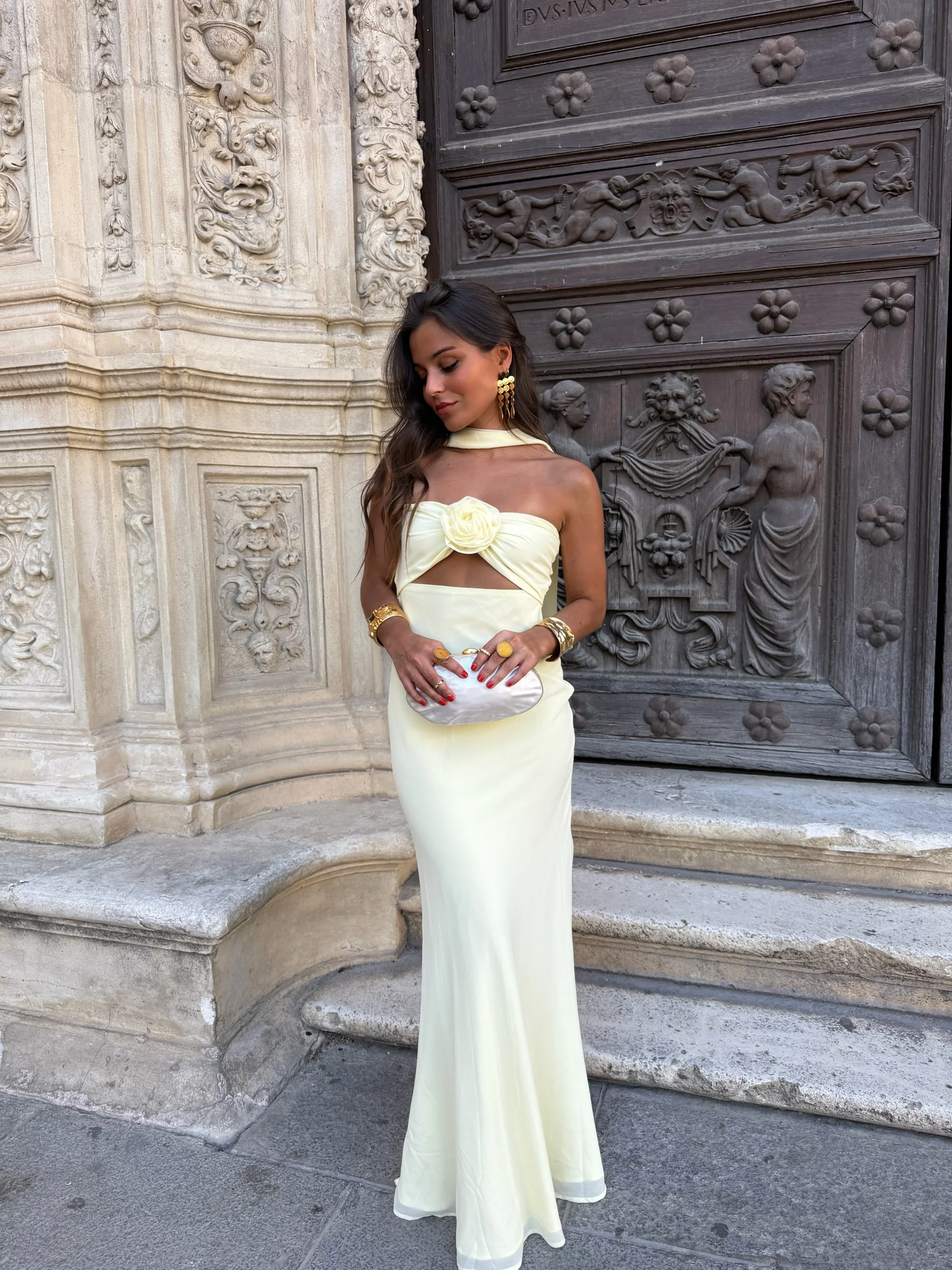 Pastel Yellow with Flower Dress - Shipping/Envio 13/07 to 17/07