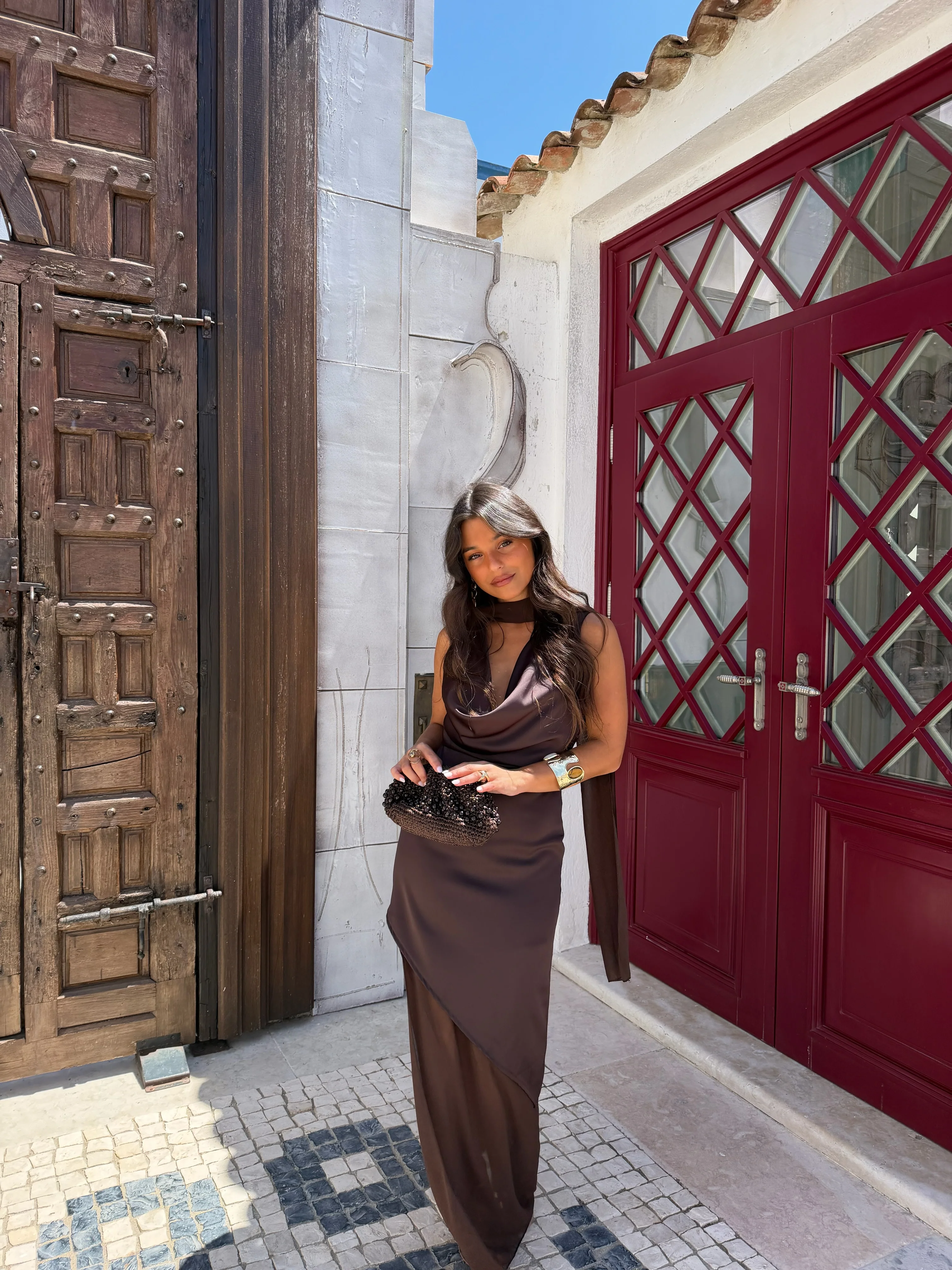 Rosalie Brown Dress - Image 7