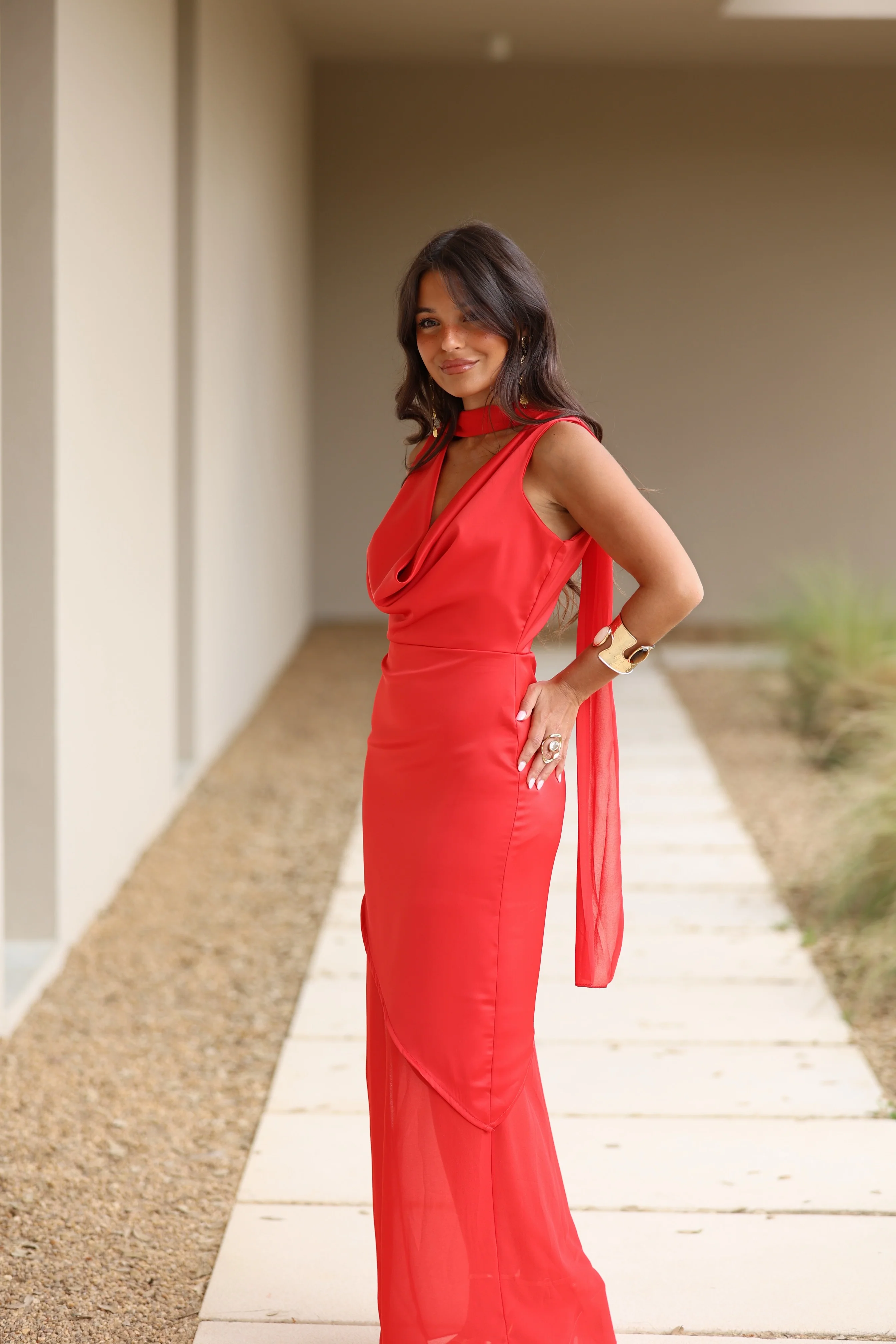 Rosalie Red Dress - Image 2