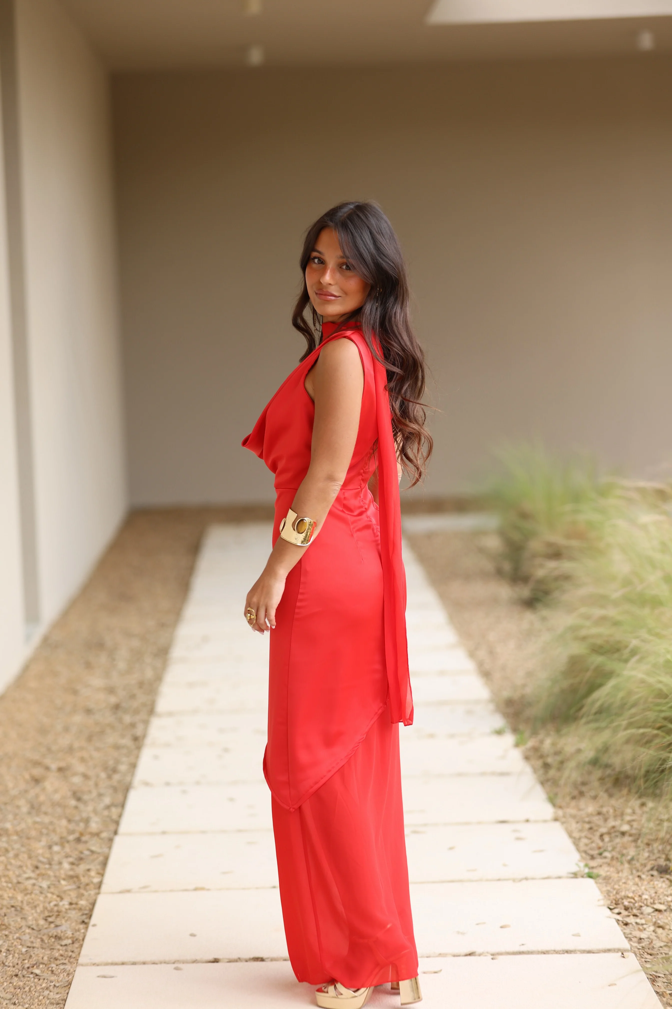 Rosalie Red Dress - Image 4