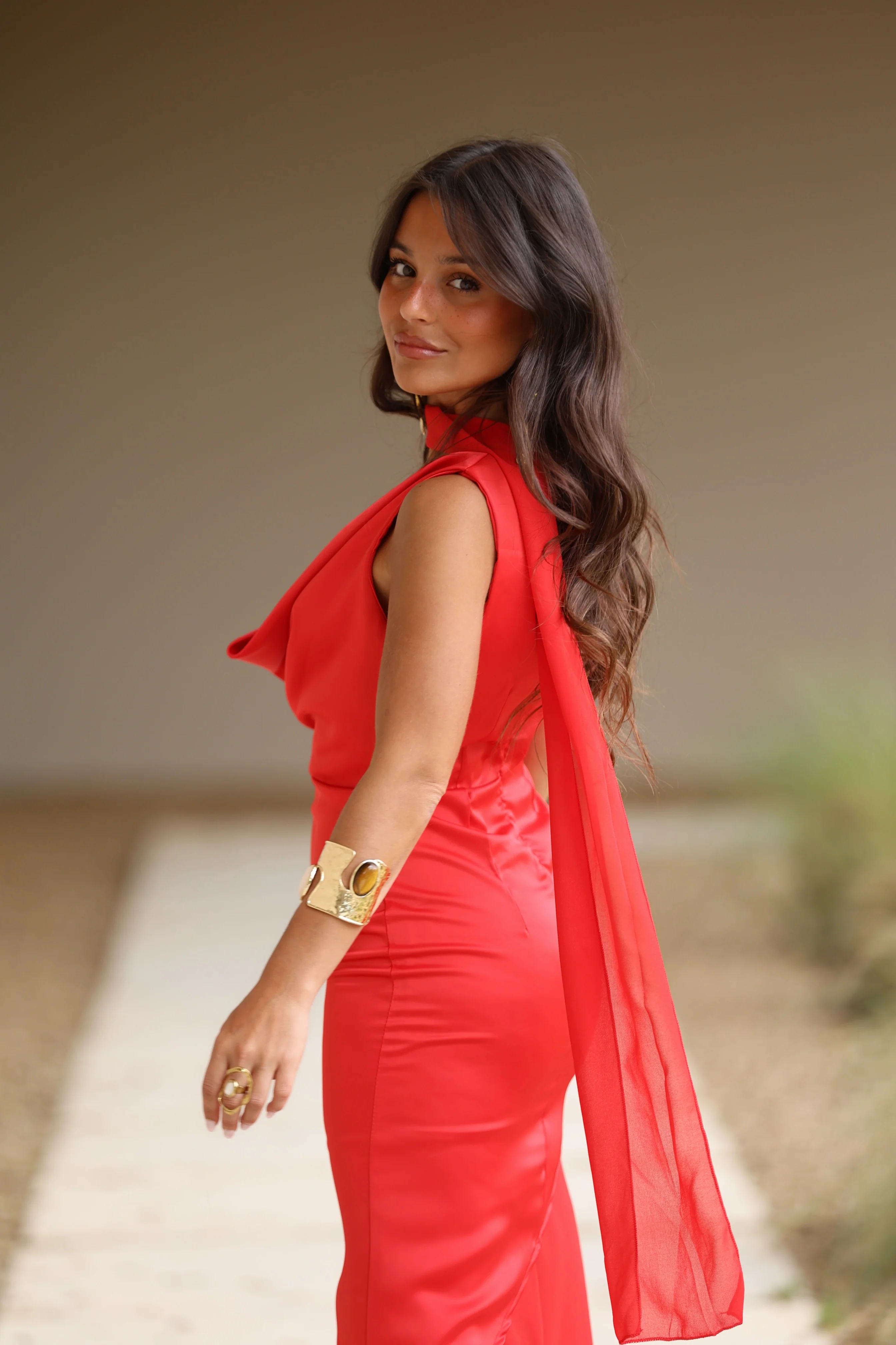Rosalie Red Dress - Image 5