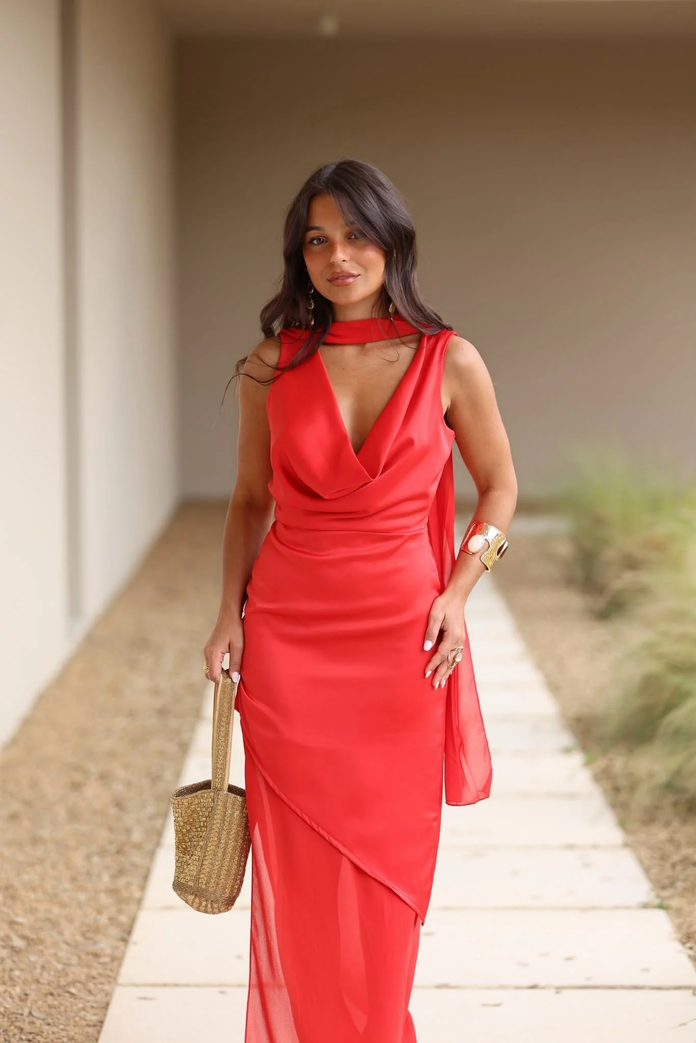 Rosalie Red Dress - Image 6