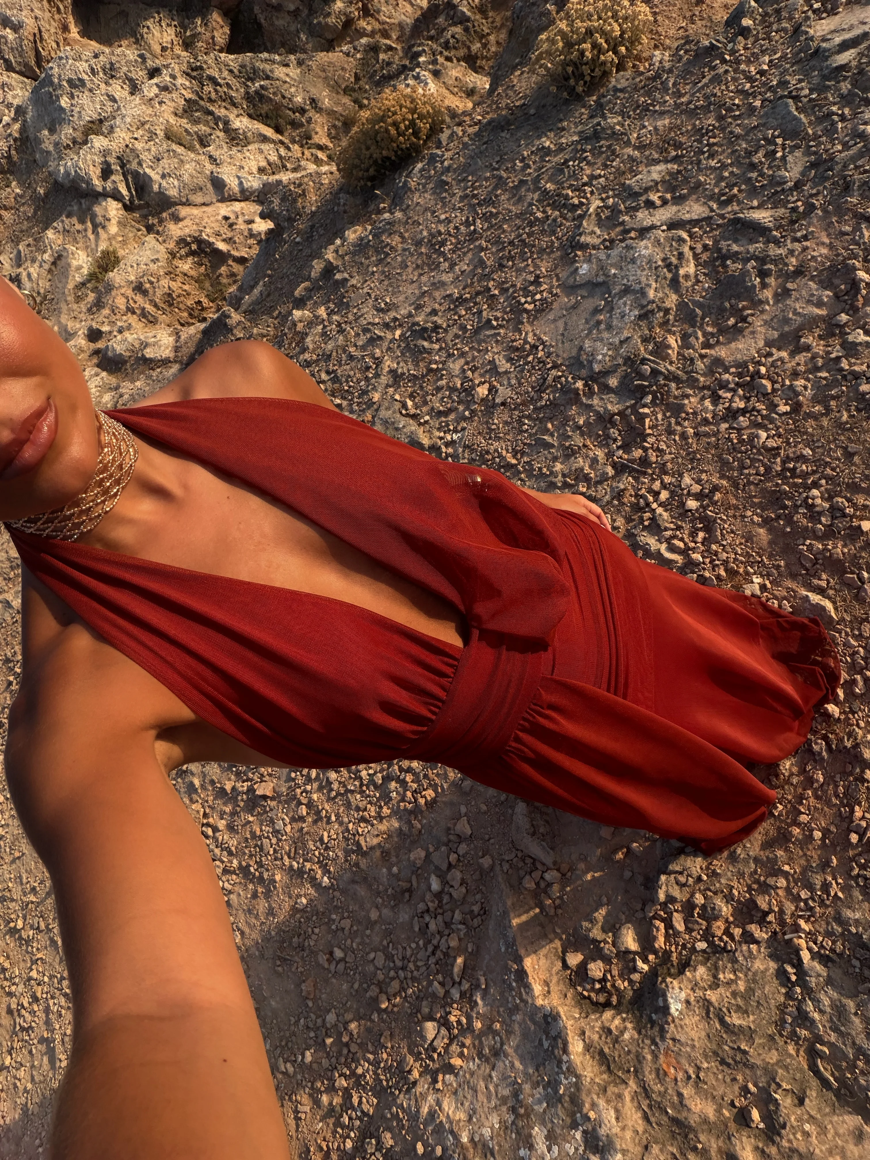 Aina Dress in Terracota - Shipping/Envio from 28/07 to 04/08 - Image 3