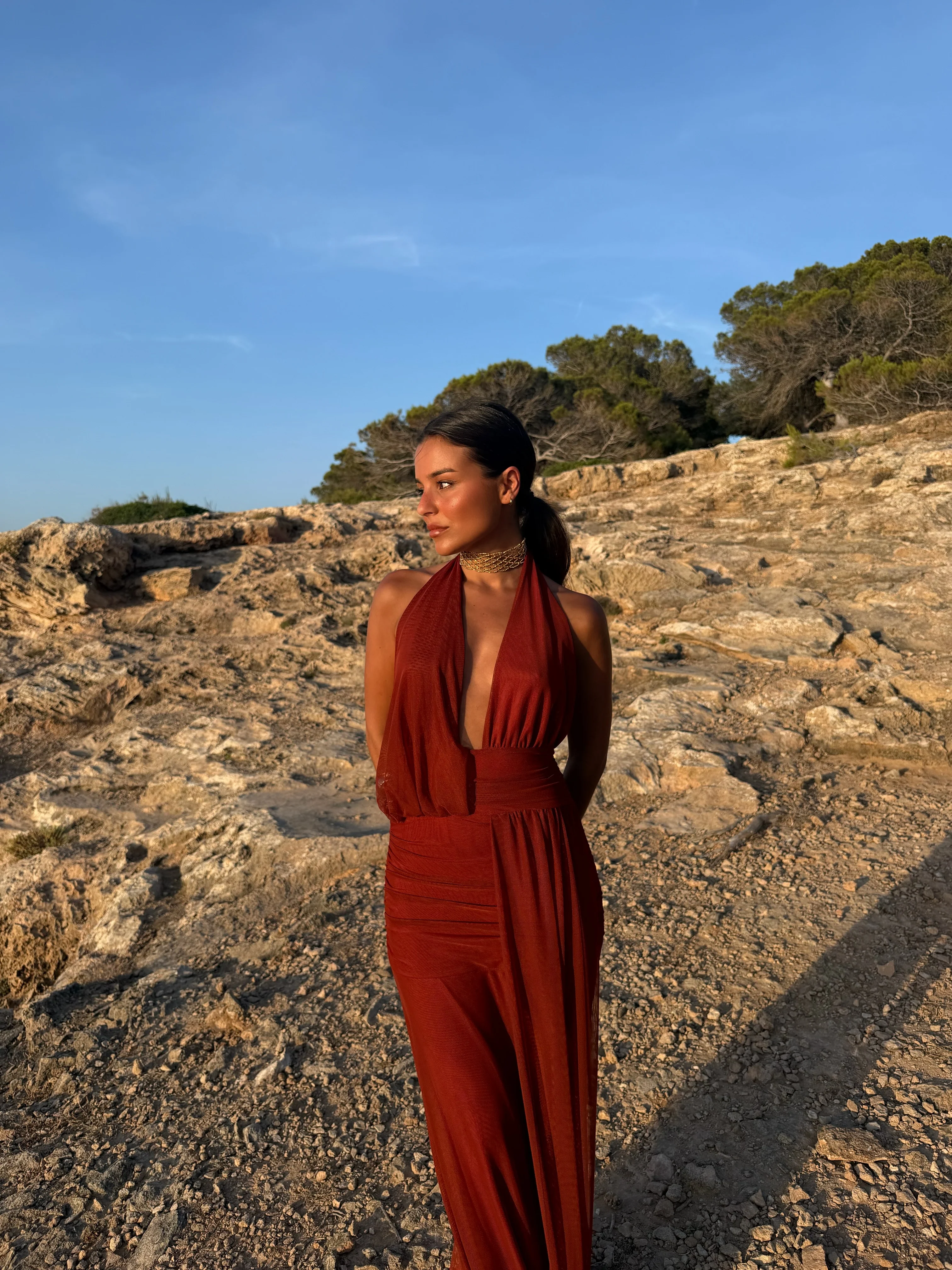Aina Dress in Terracota - Shipping/Envio from 28/07 to 04/08 - Image 4