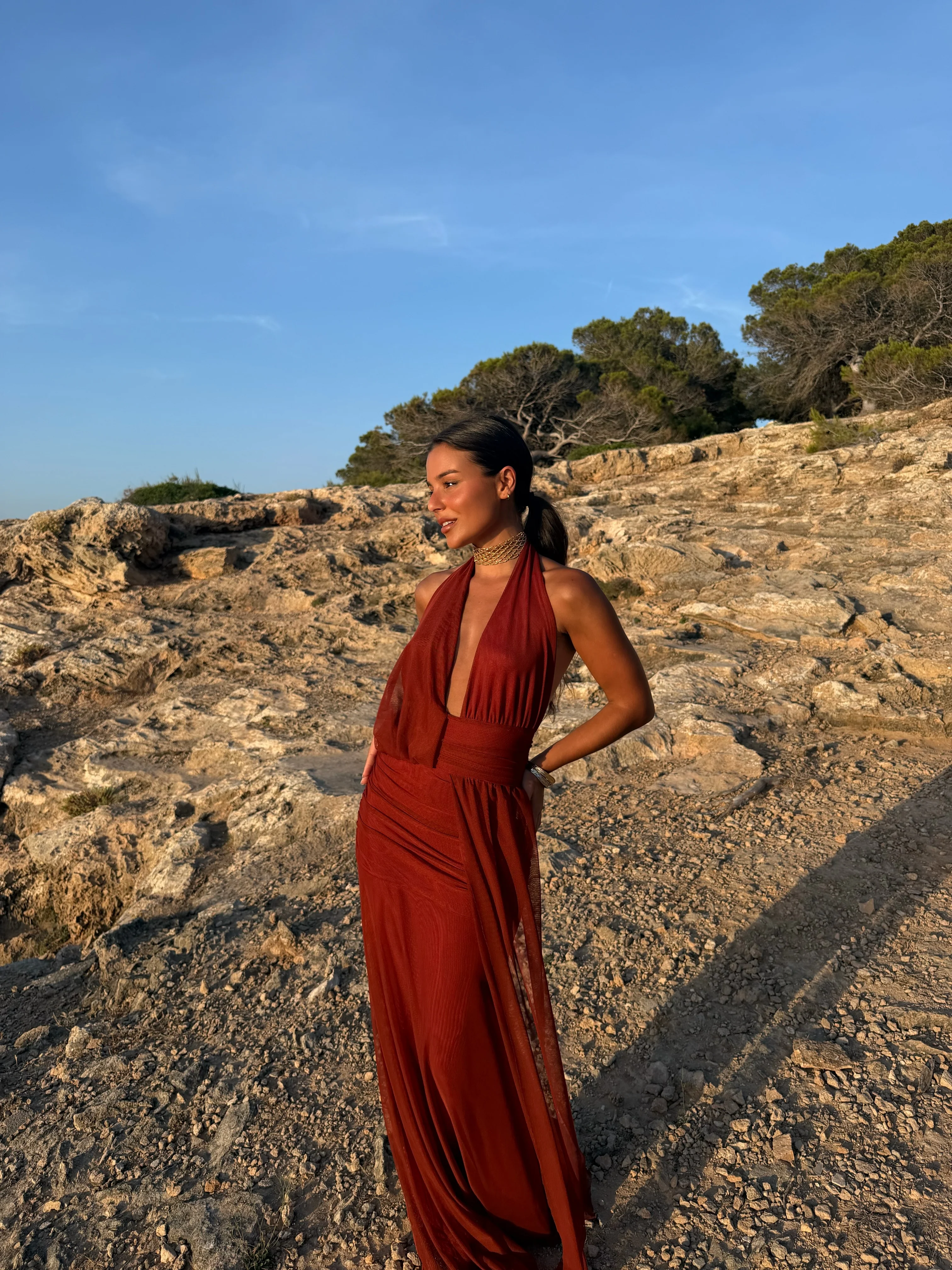 Aina Dress in Terracota - Shipping/Envio from 28/07 to 04/08 - Image 5