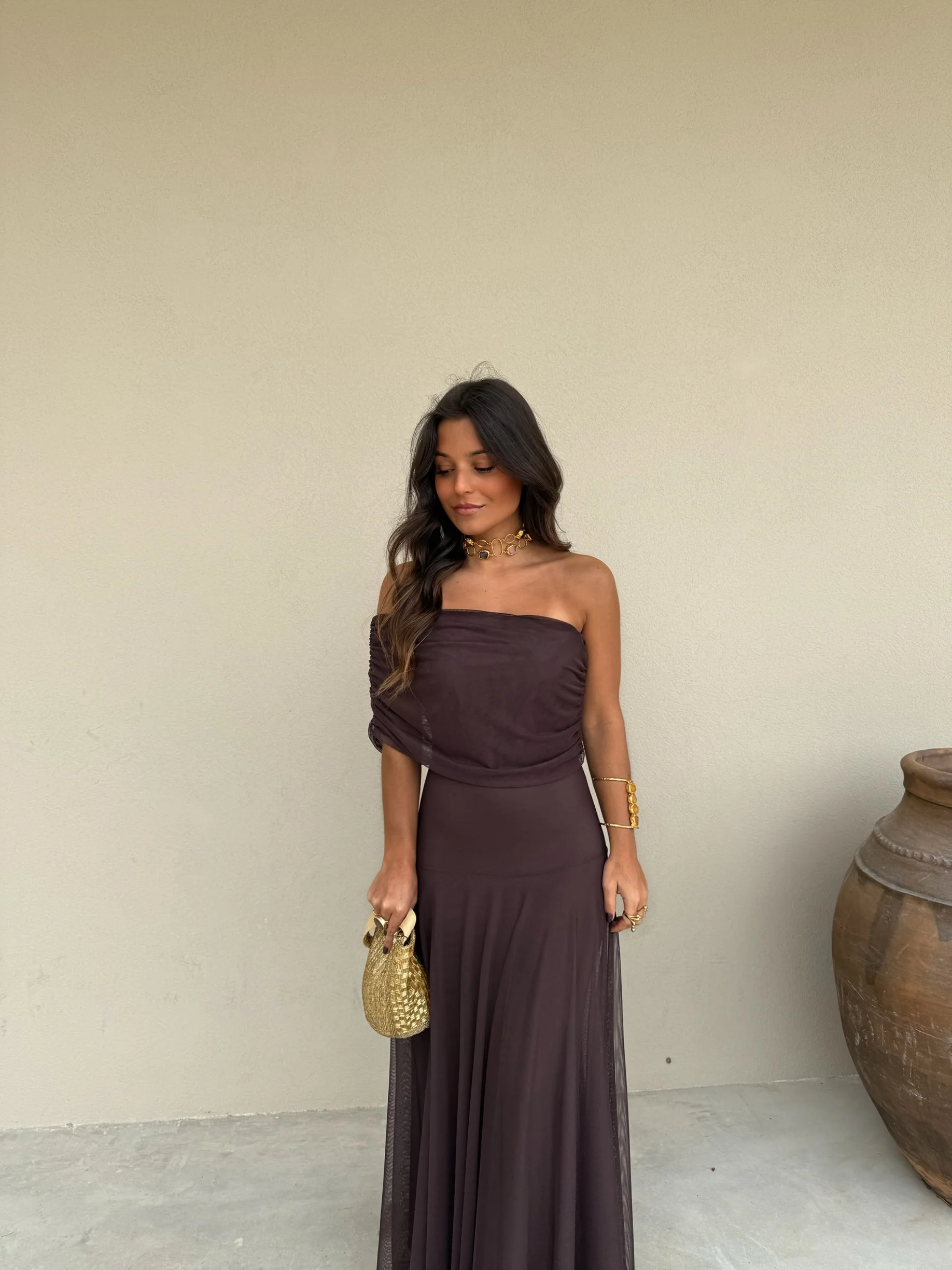 Toledo Dress in Brown - Image 12