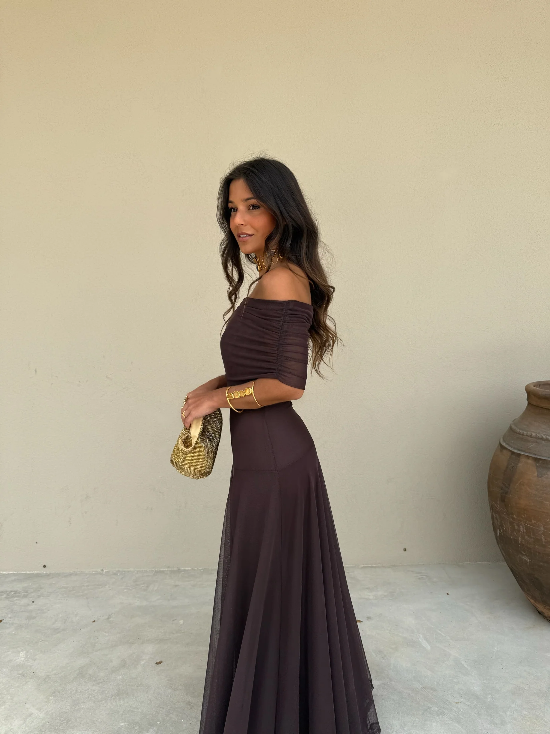 Toledo Dress in Brown - Image 6