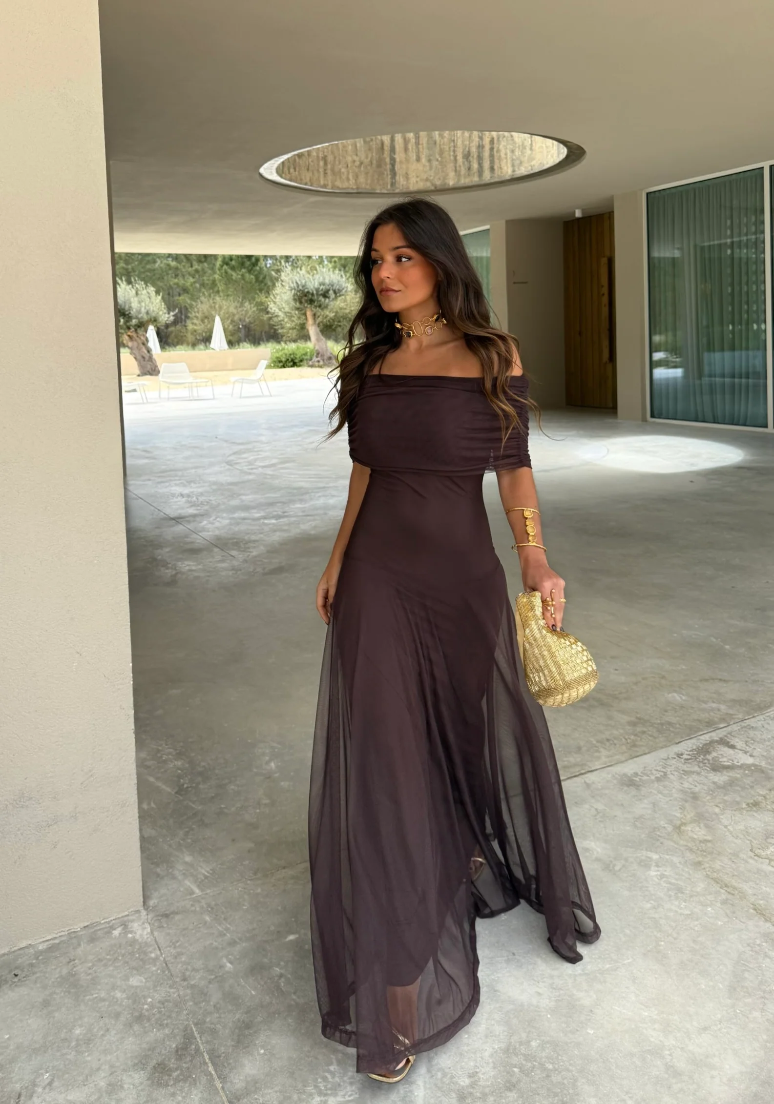 Toledo Dress in Brown - Image 7