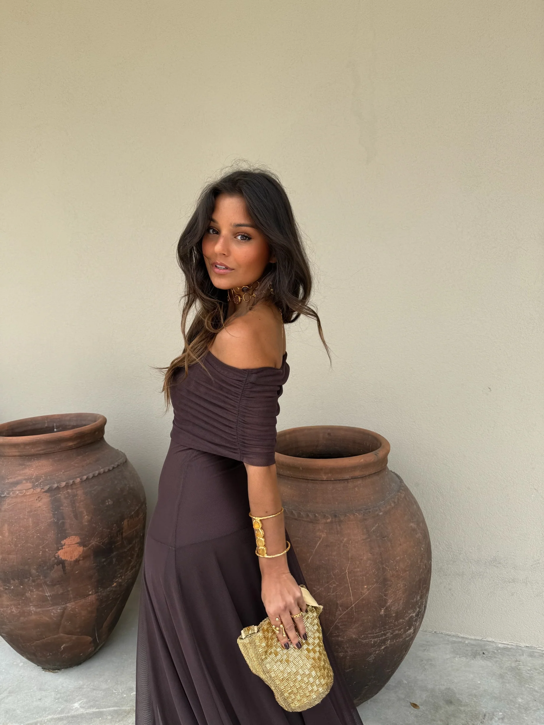 Toledo Dress in Brown - Image 8