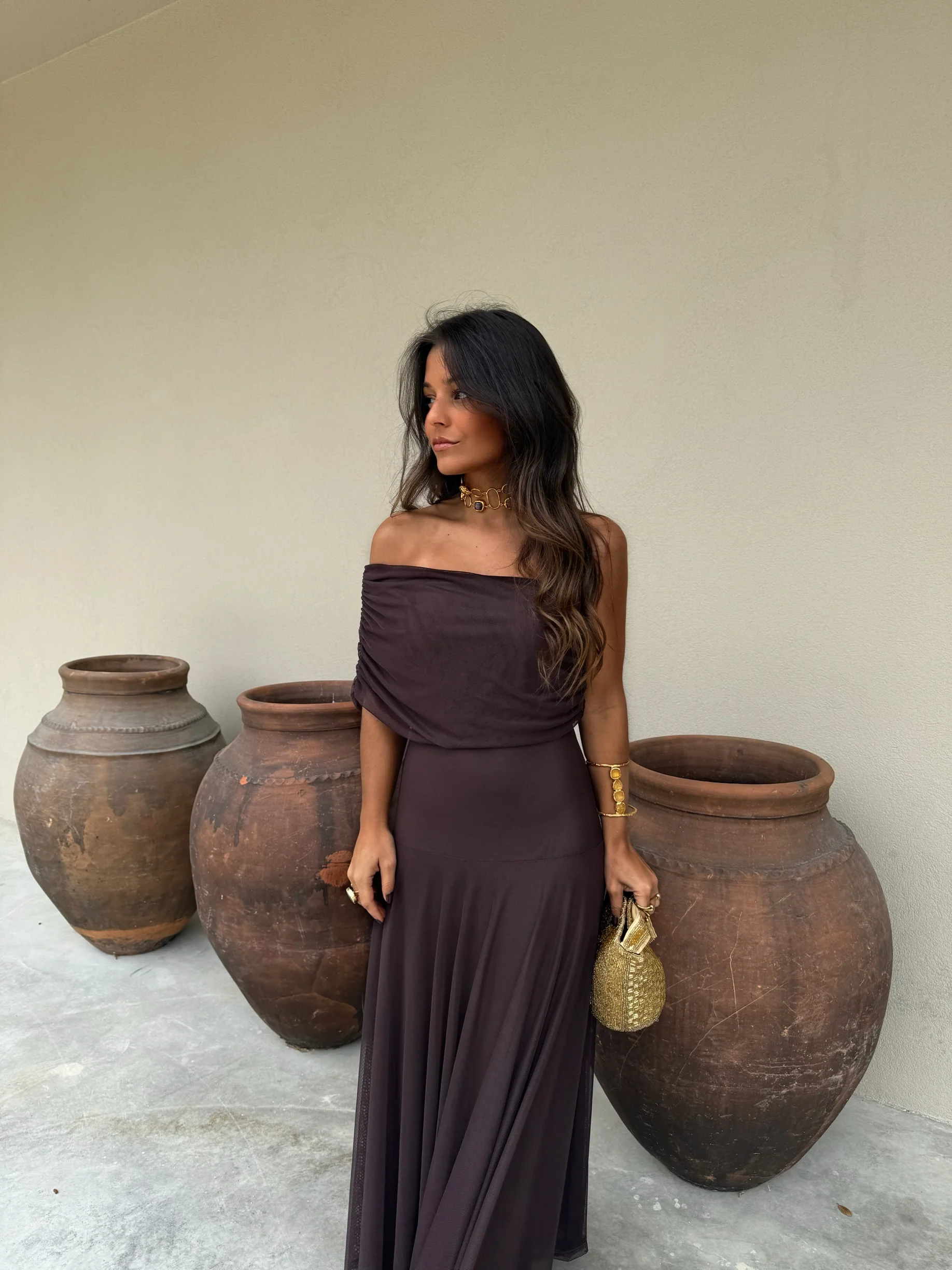 Toledo Dress in Brown - Image 9