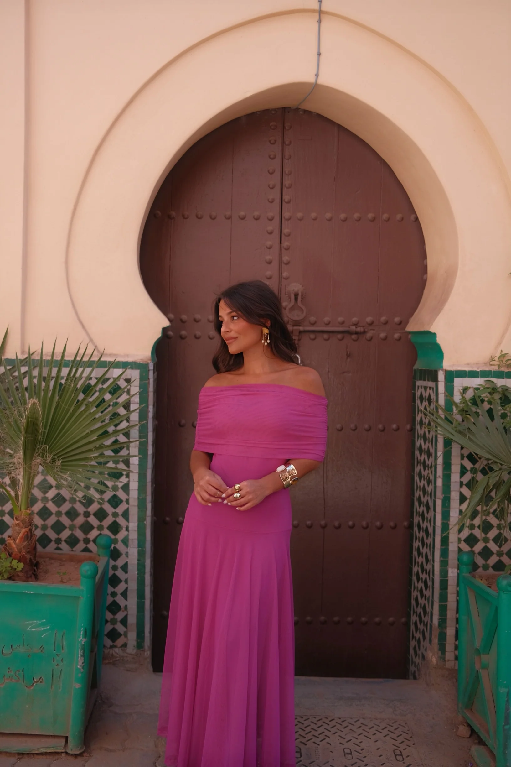 Toledo Dress in Fuxia - Image 5