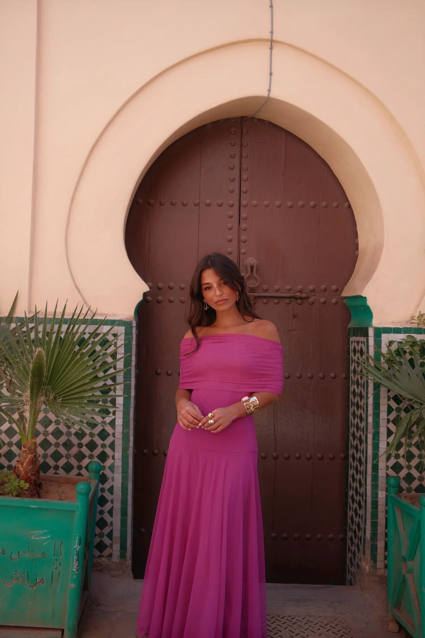 Toledo Dress in Fuxia - Image 7