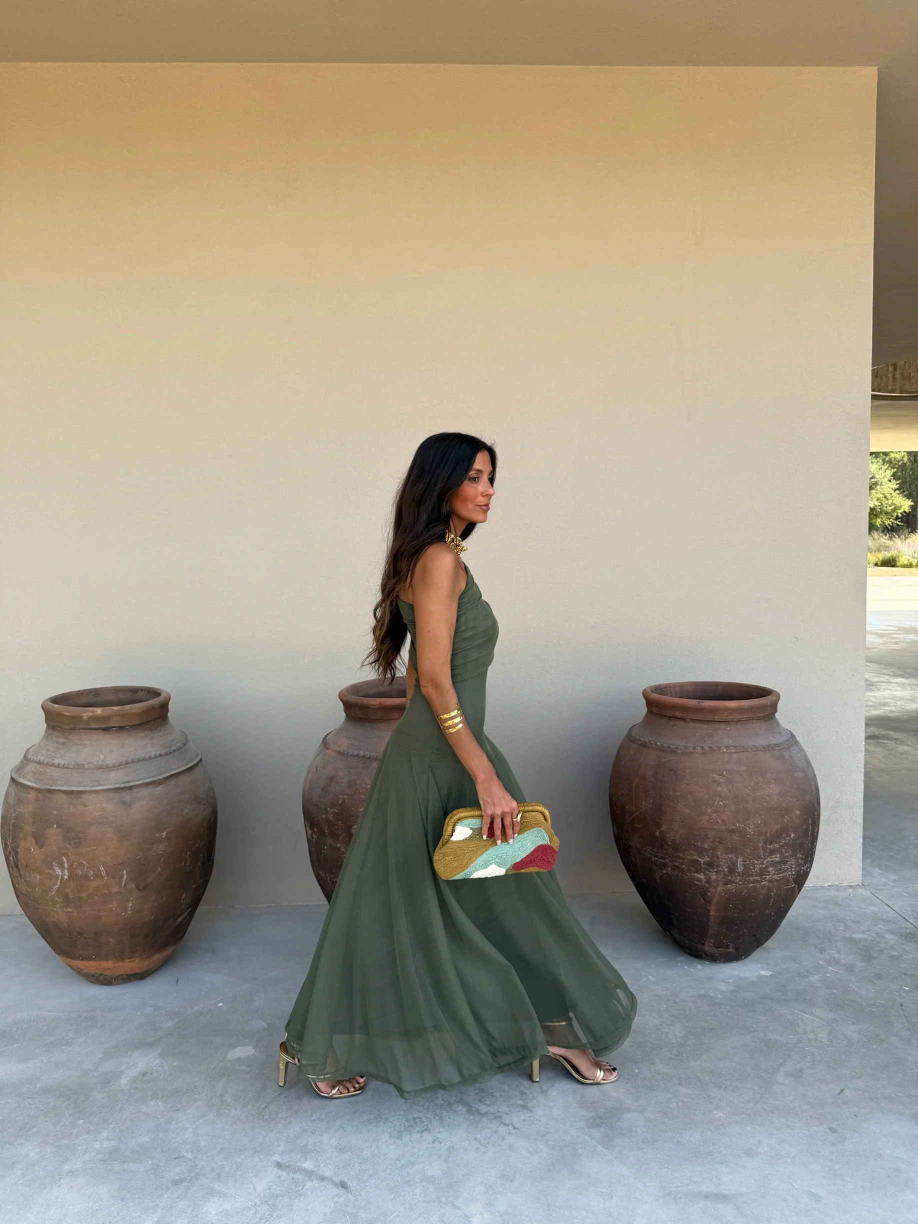 Toledo Dress in Green - Image 4