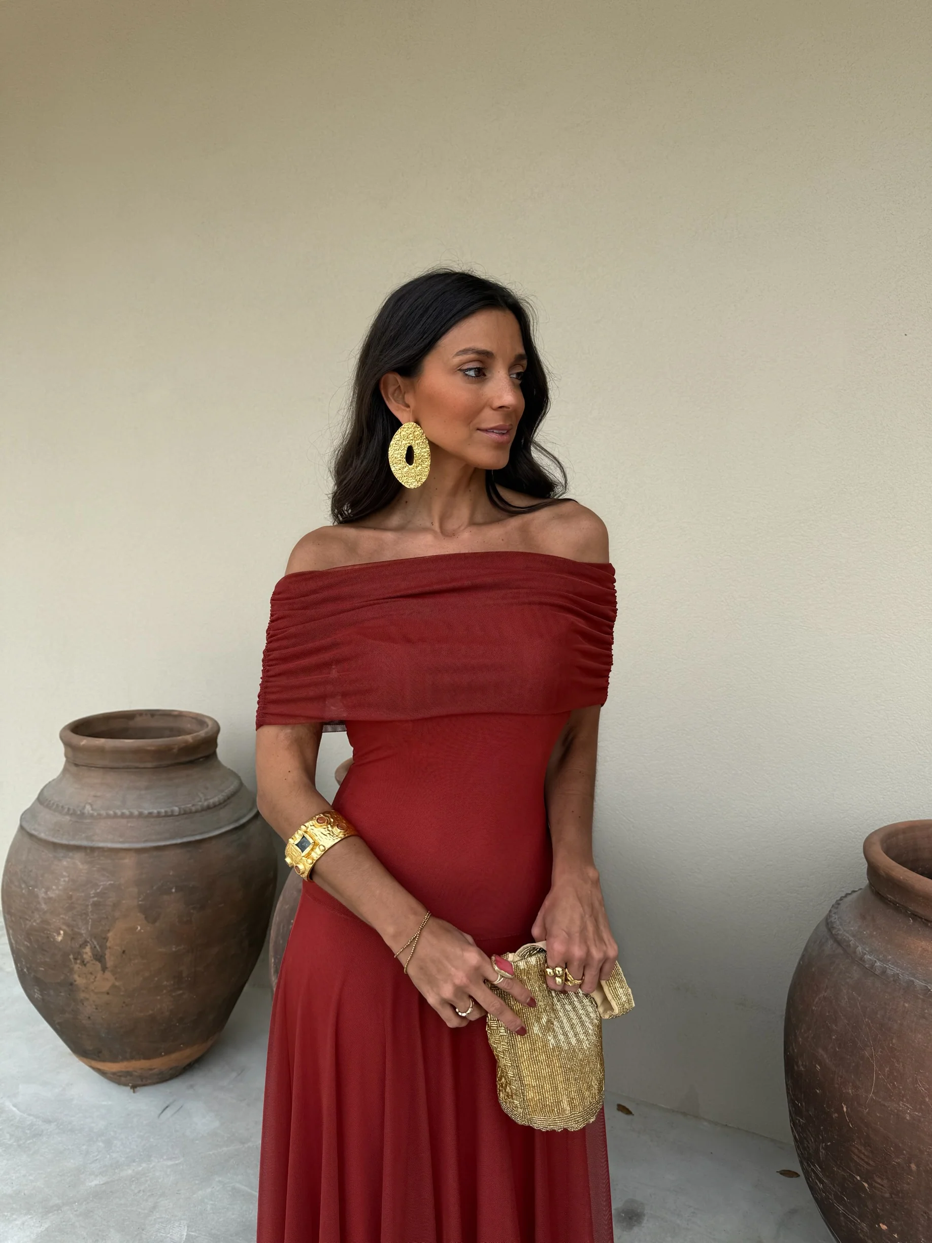Toledo Dress in Terracota - Image 5