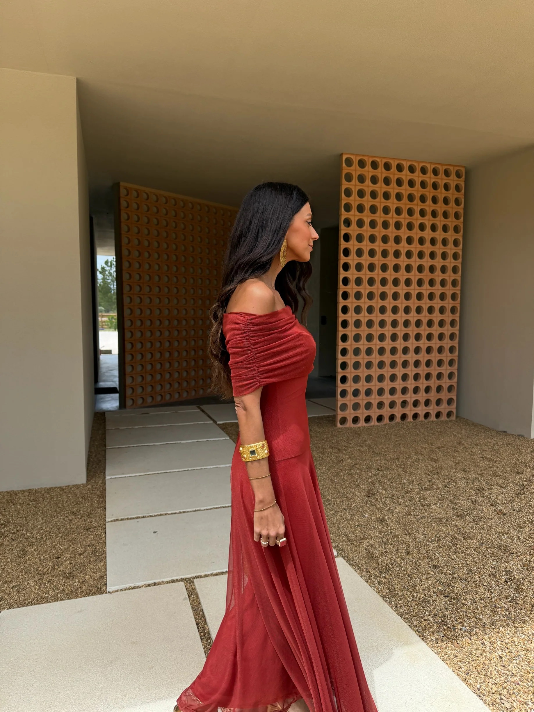 Toledo Dress in Terracota - Image 6