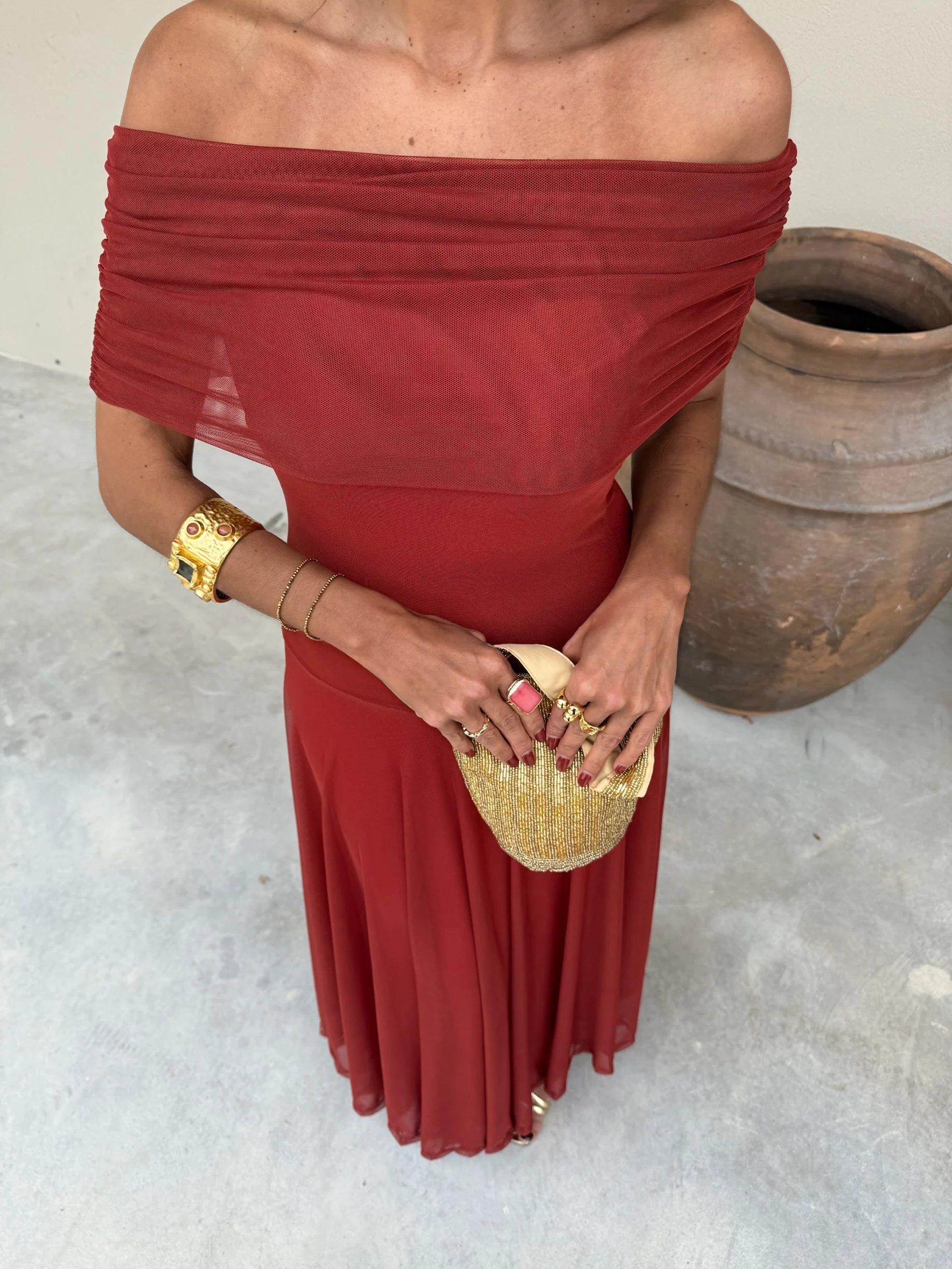 Toledo Dress in Terracota - Image 7