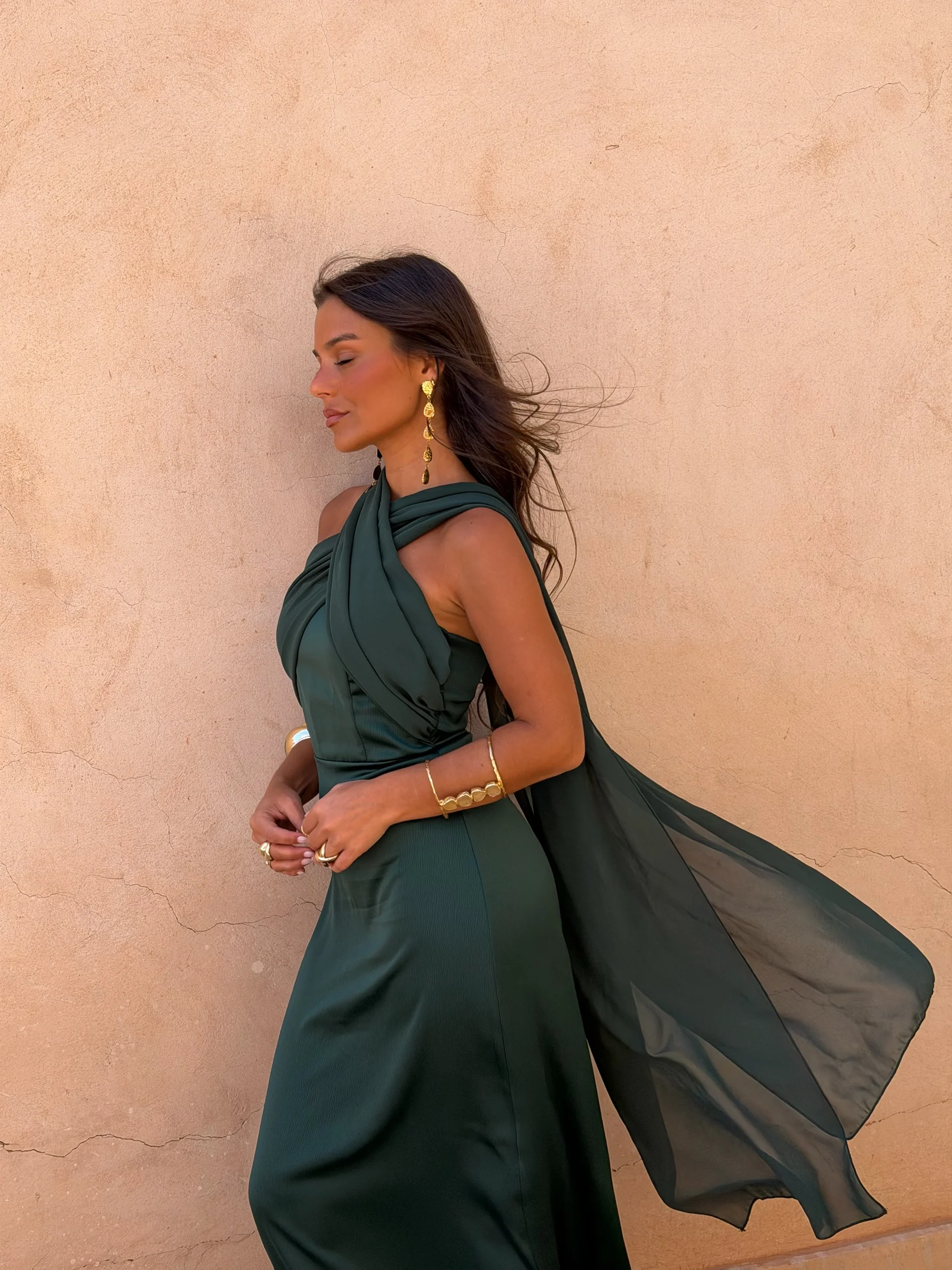 Triana Dress in Green - Image 3