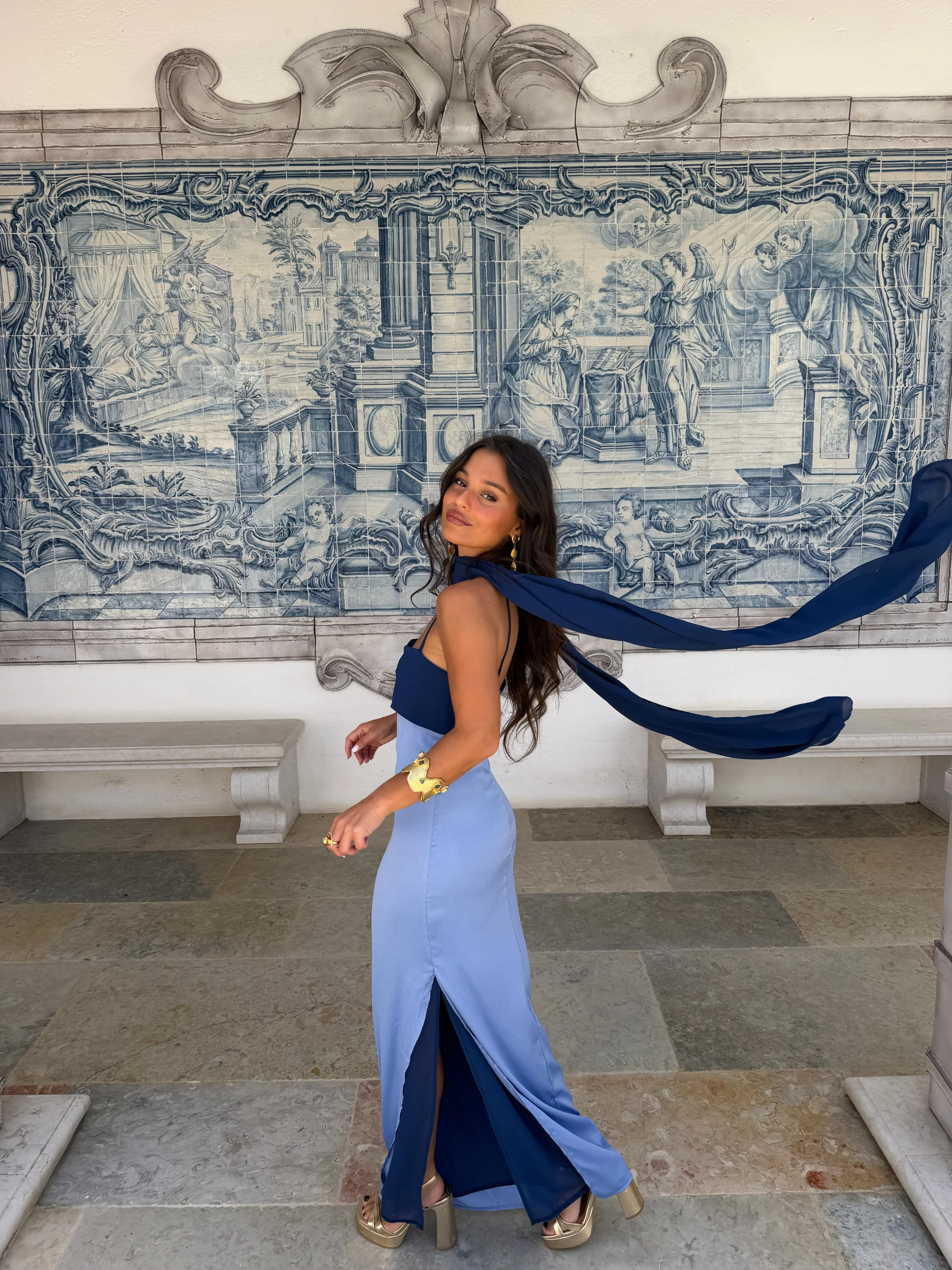 Zahara Dress in Blue - Shipping/Envio from 10/08 to 17/08 - Image 10
