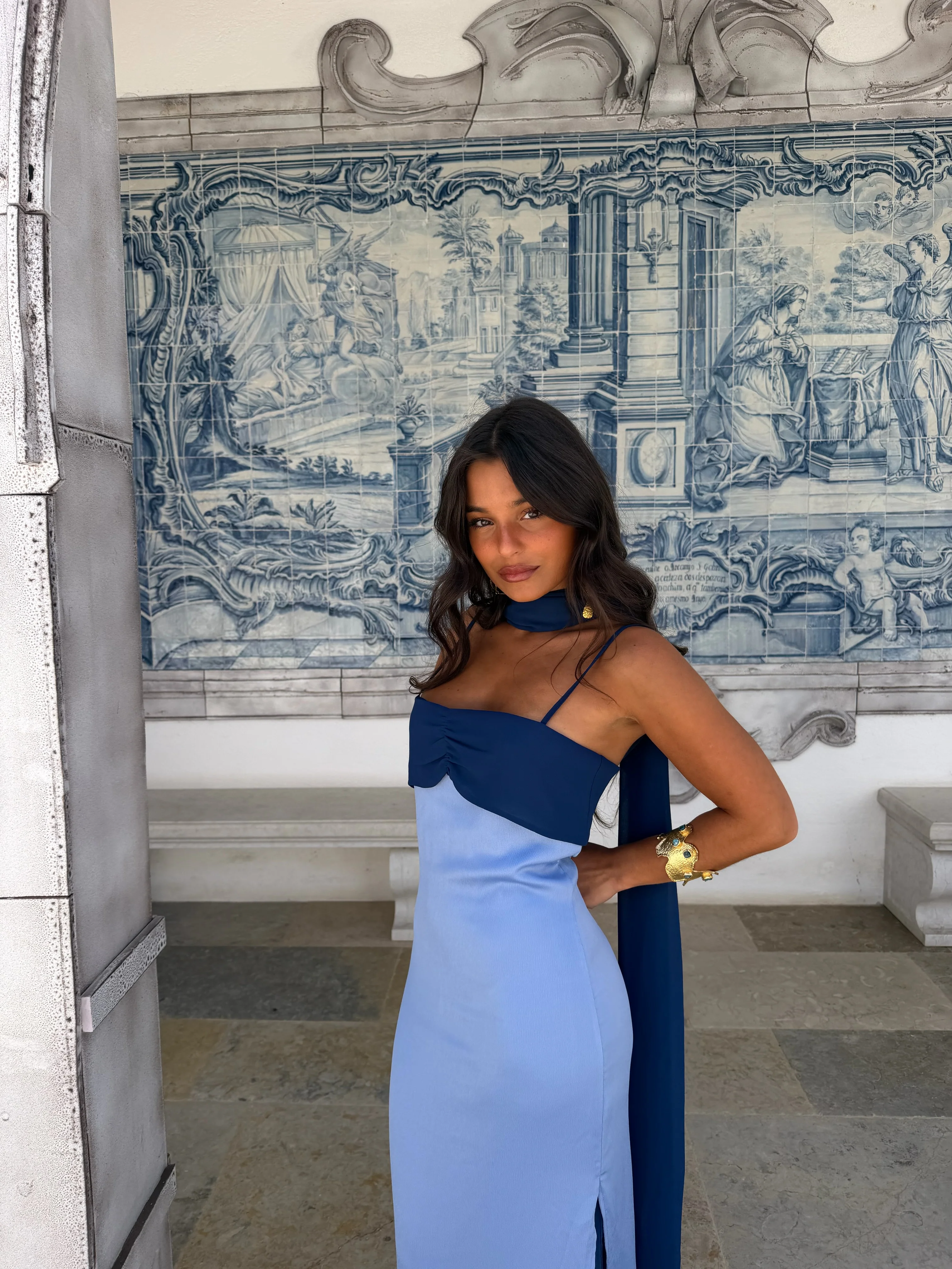 Zahara Dress in Blue - Shipping/Envio from 10/08 to 17/08 - Image 3